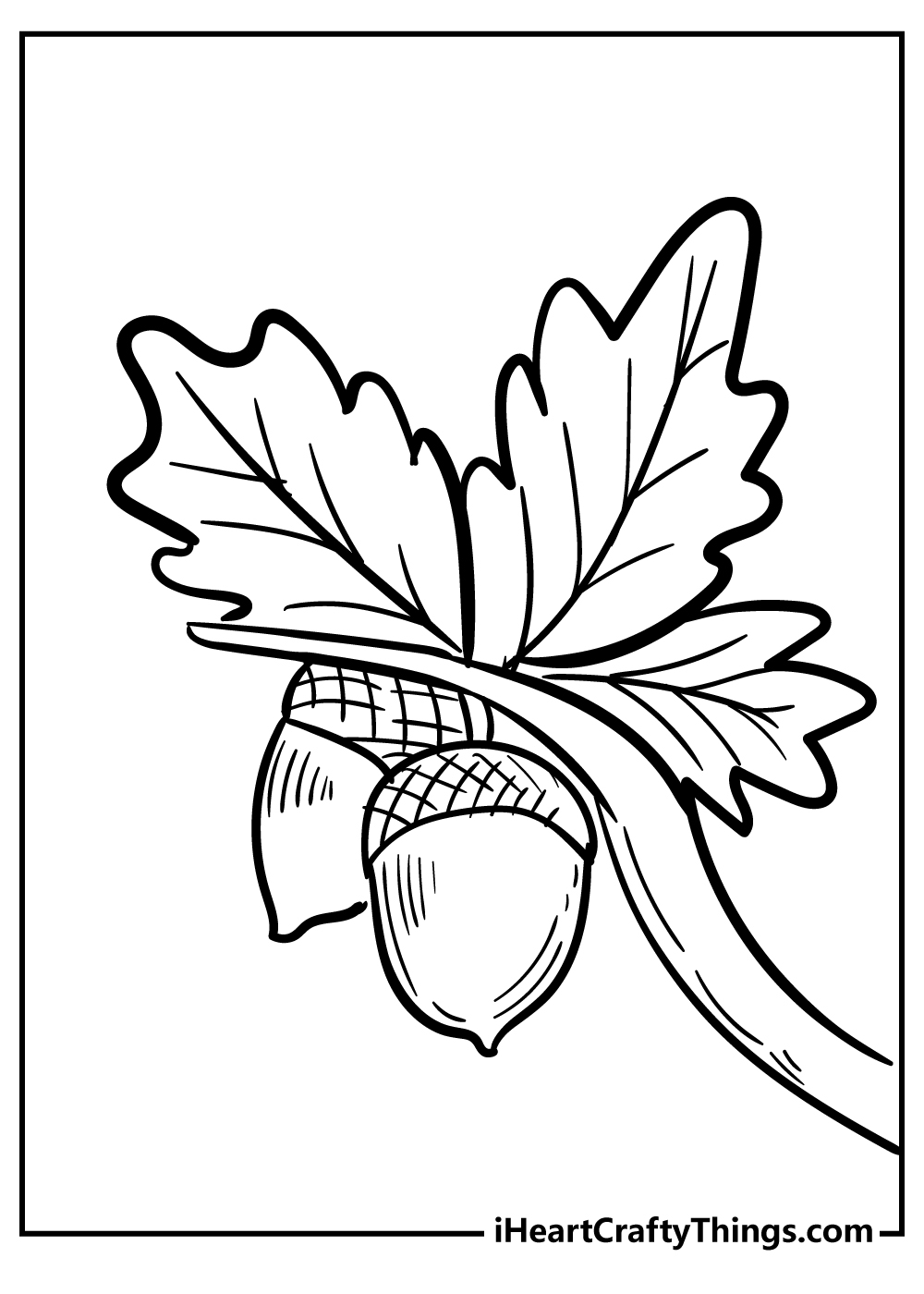 Acorn Coloring Pages 22 Free PDF Printables To Download 