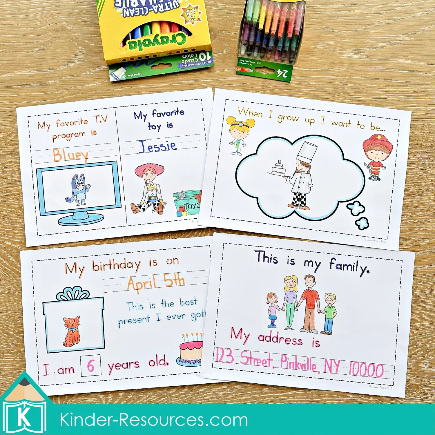 All About Me Booklet For Preschool And Kindergarten All About Me Booklet For Preschool And Kindergarten