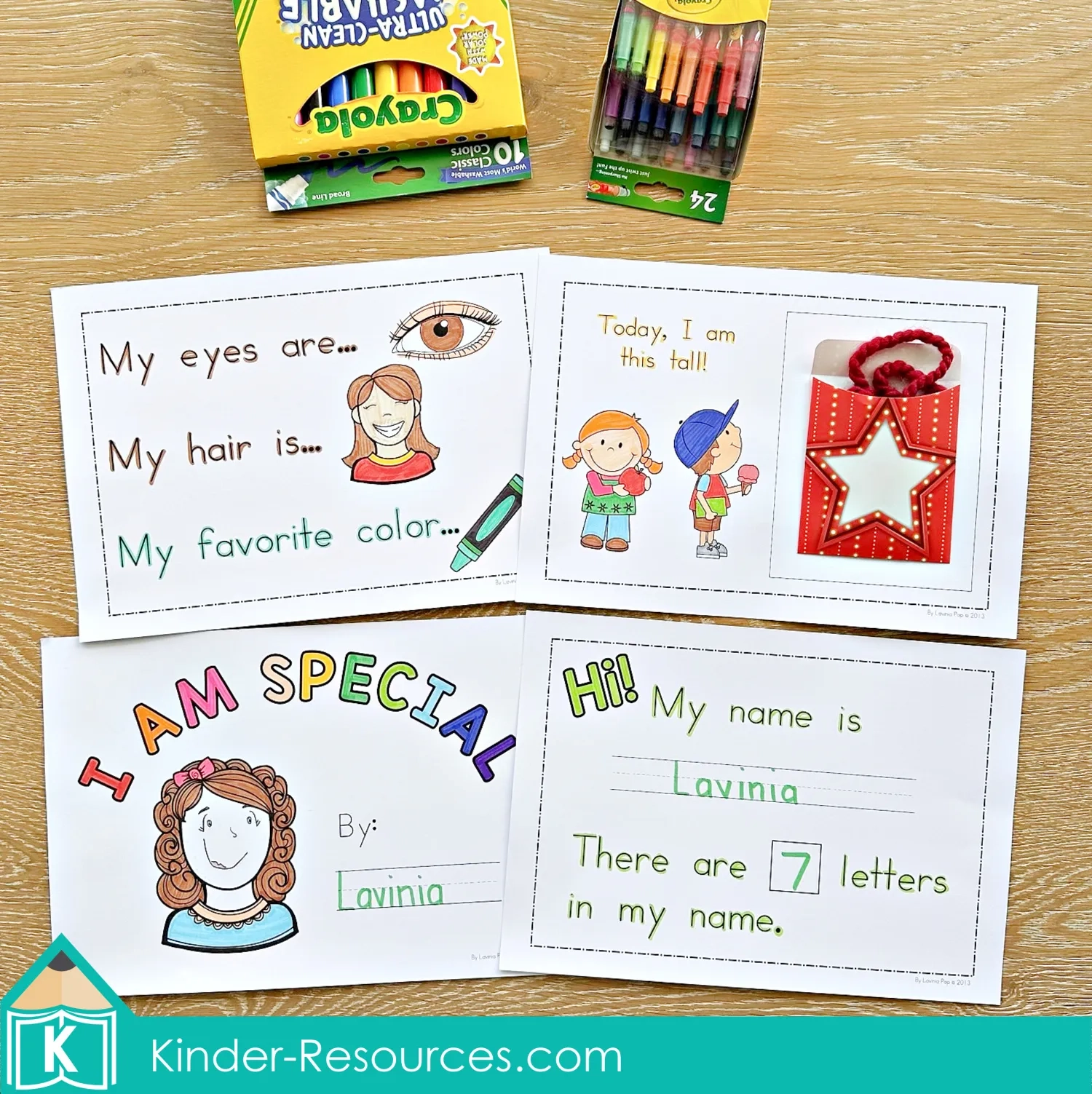 All About Me Booklet For Preschool And Kindergarten