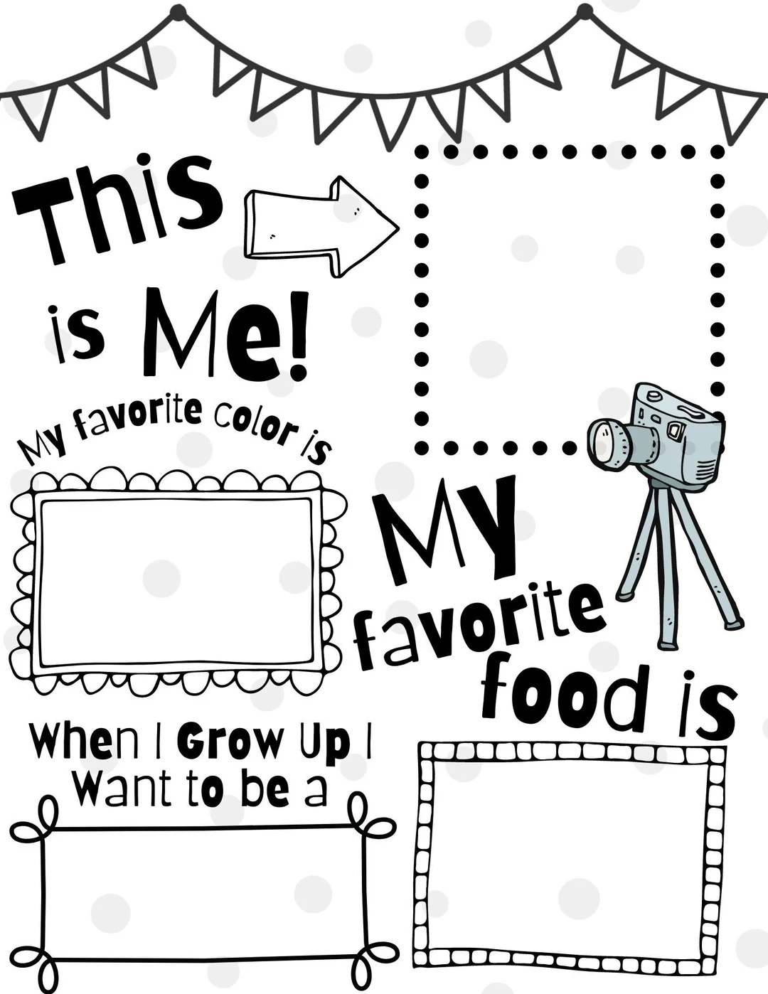 All About Me Preschool Worksheet First Day Of Preschool Handprint Poem Preschool Fun Fact Printable Mom And Dad Preschool Poem Etsy