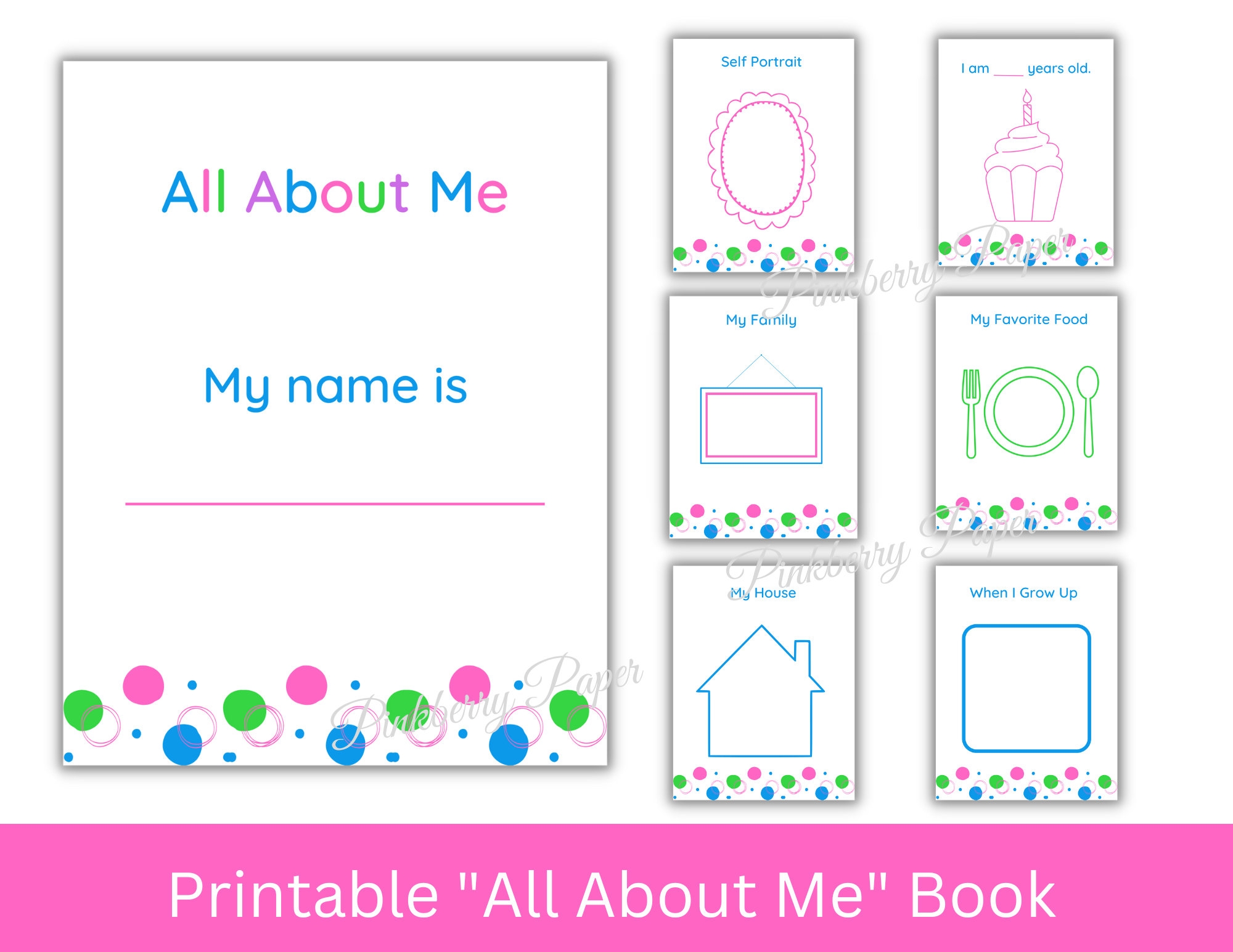 All About Me Printable Booklet Preschool Printable Worksheets Etsy All About Me Printable Booklet Preschool Printable Worksheets Etsy