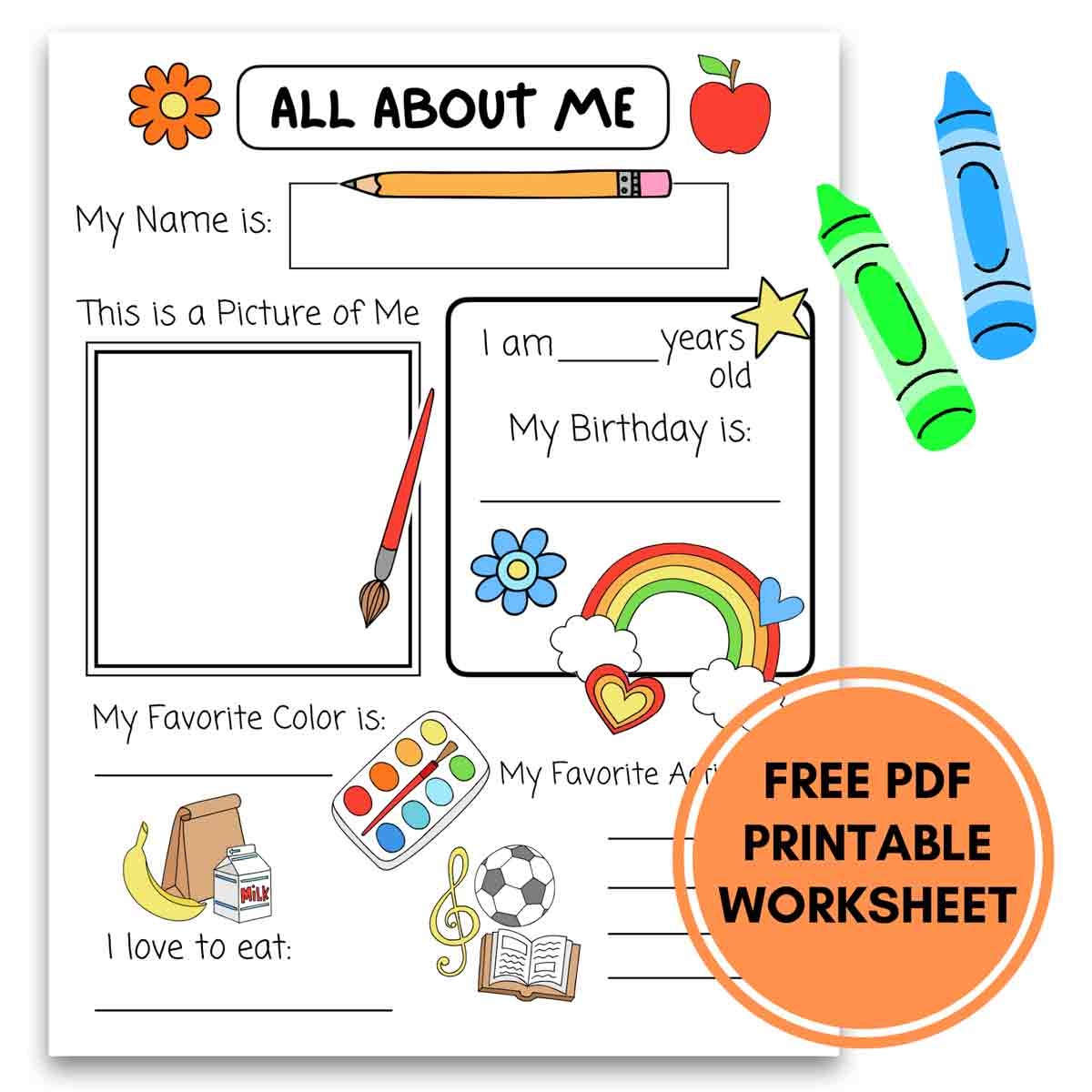 All About Me Printable Preschool Worksheet Free PDF MindyMakes Worksheets Library All About Me Printable Preschool Worksheet Free PDF MindyMakes Worksheets Library