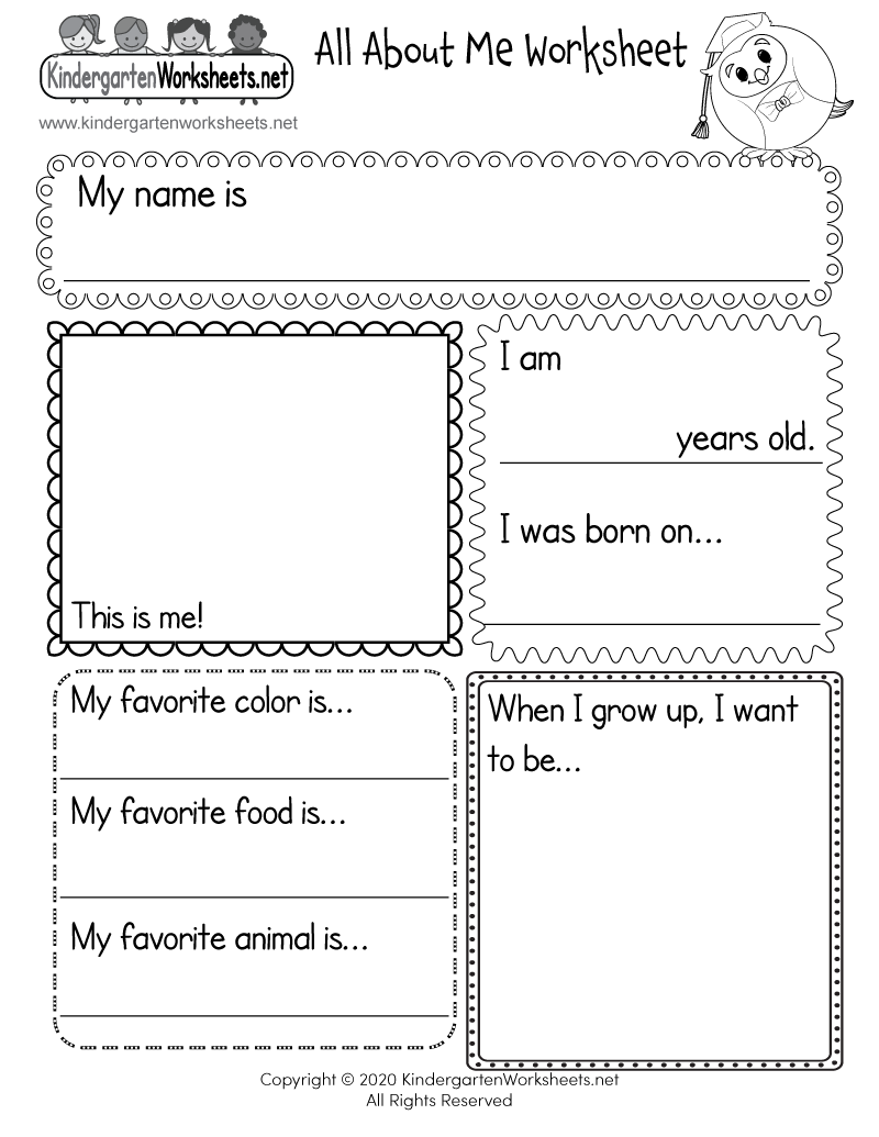All About Me Worksheet Free Printable Digital amp PDF Worksheets Library