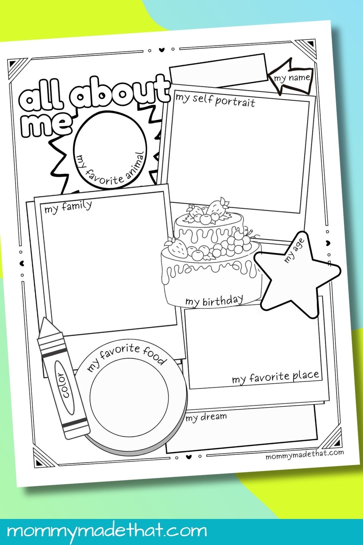 All About Me Worksheets Free Printable Get To Know Me Activity All About Me Worksheets Free Printable Get To Know Me Activity