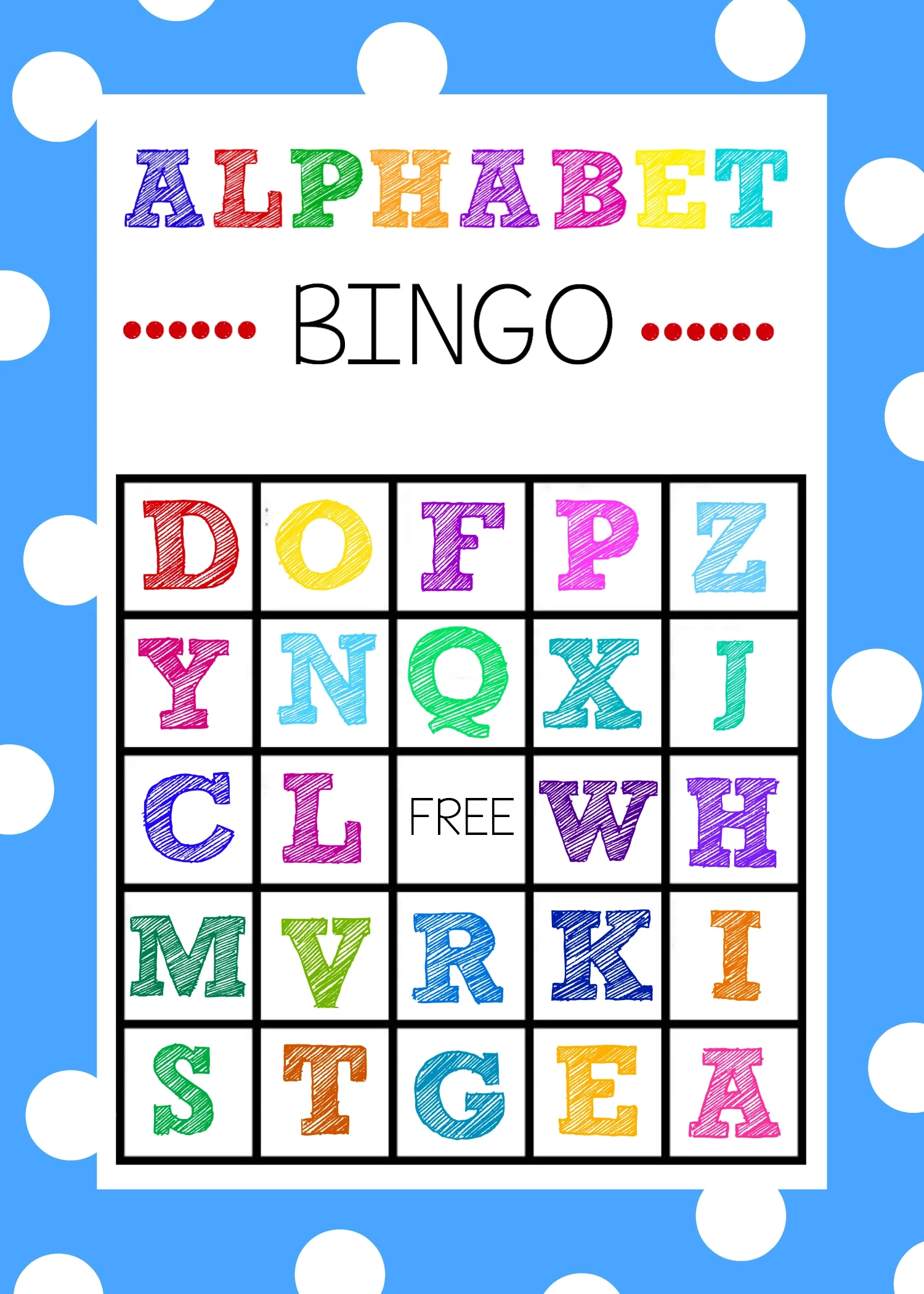 Alphabet Bingo Game Crazy Little Projects Alphabet Bingo Game Crazy Little Projects