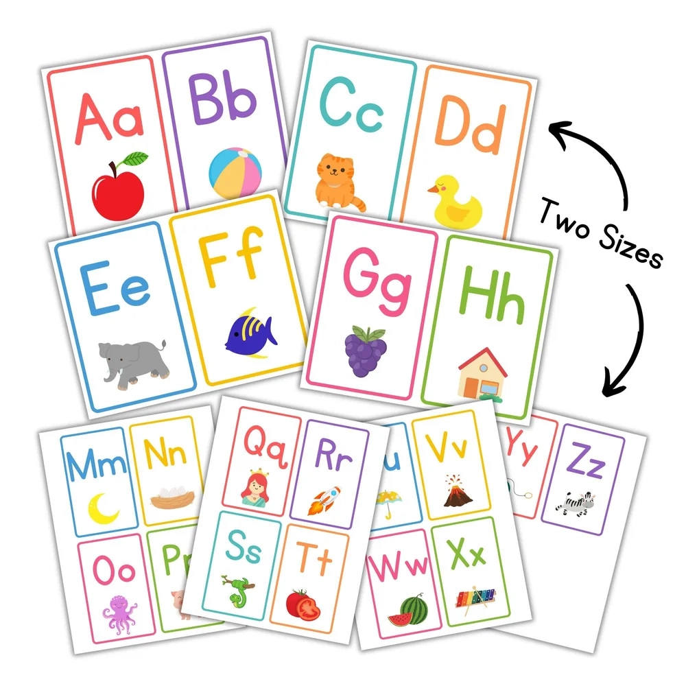 Alphabet Cards Preschool Vibes