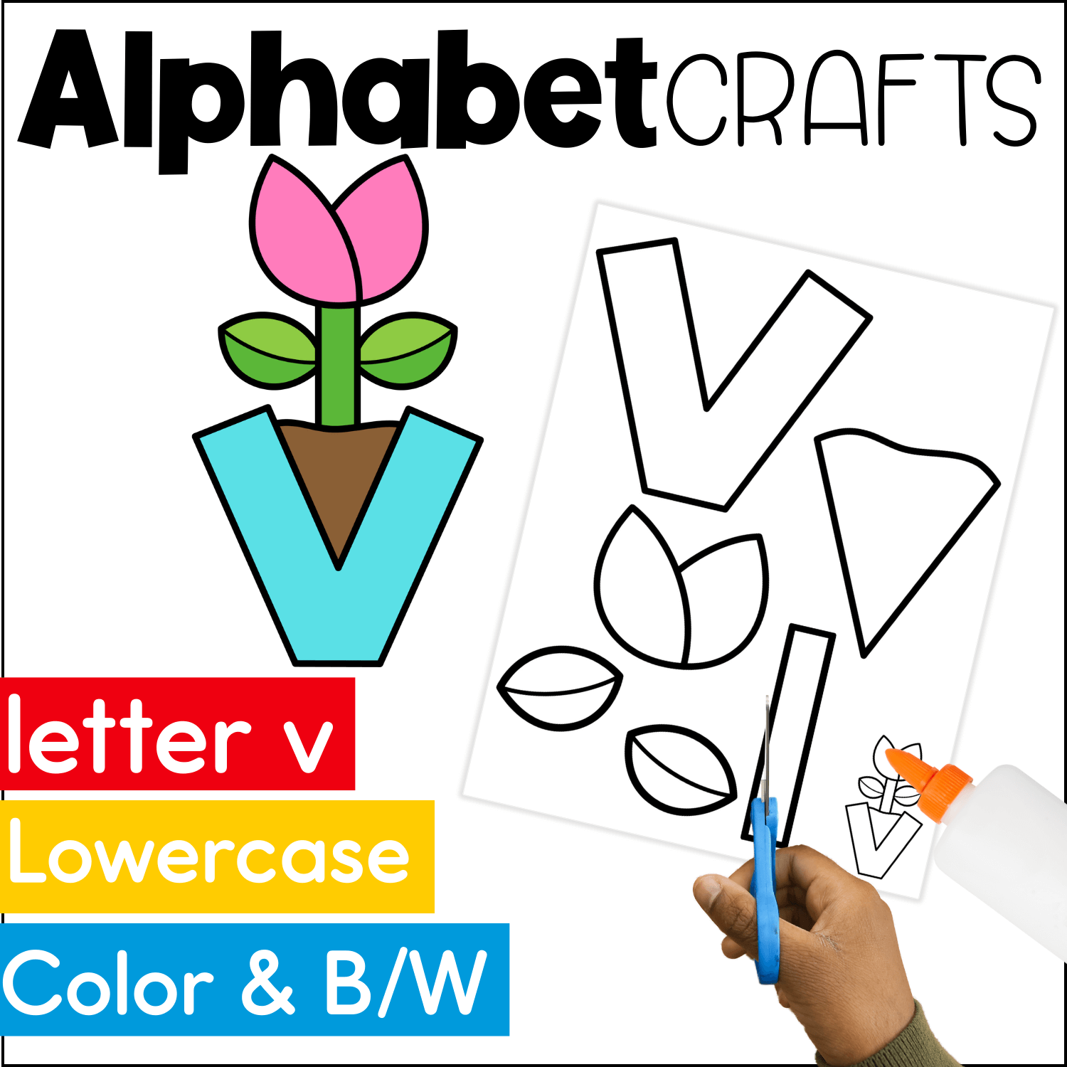 Alphabet Crafts Lowercase Letter V Is For Vase 