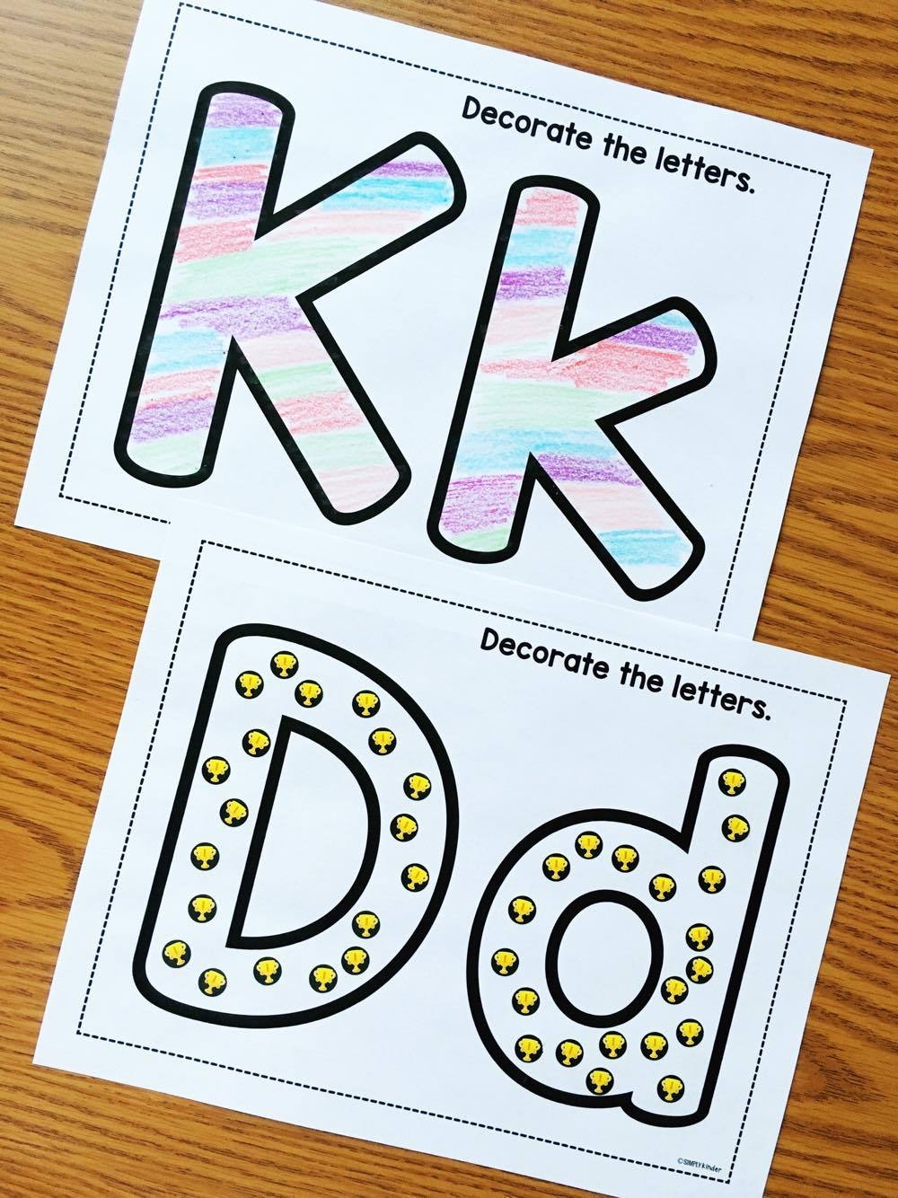 Alphabet Crafts Printables Notebooks Simply Kinder