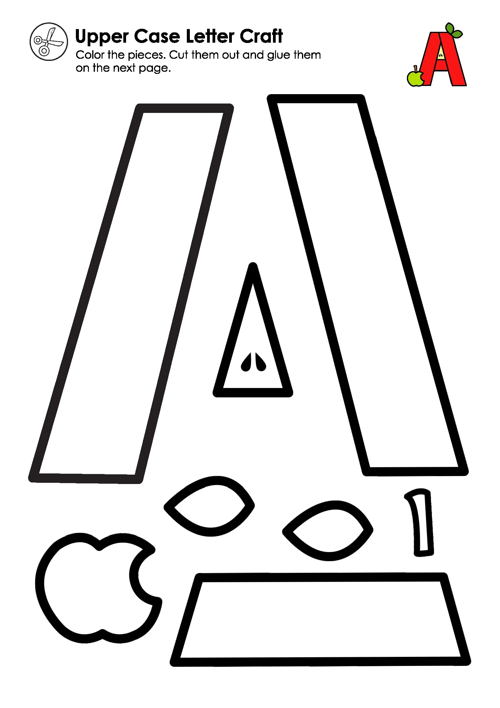 Alphabet Cut And Paste Crafts Uppercase And Lowercase A Z