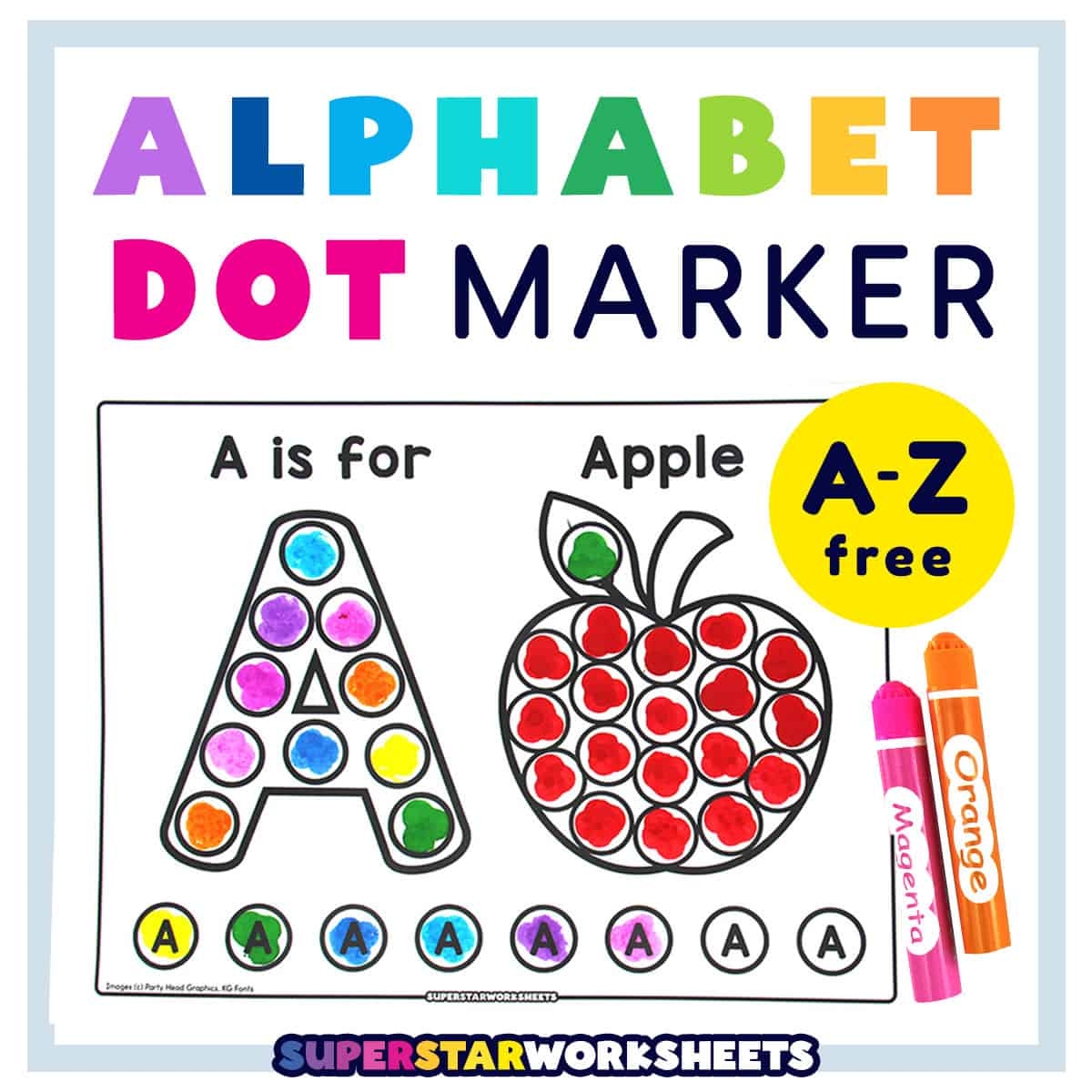 Alphabet Dot Marker Printables Superstar Worksheets Alphabet Dot Marker Printables Superstar Worksheets