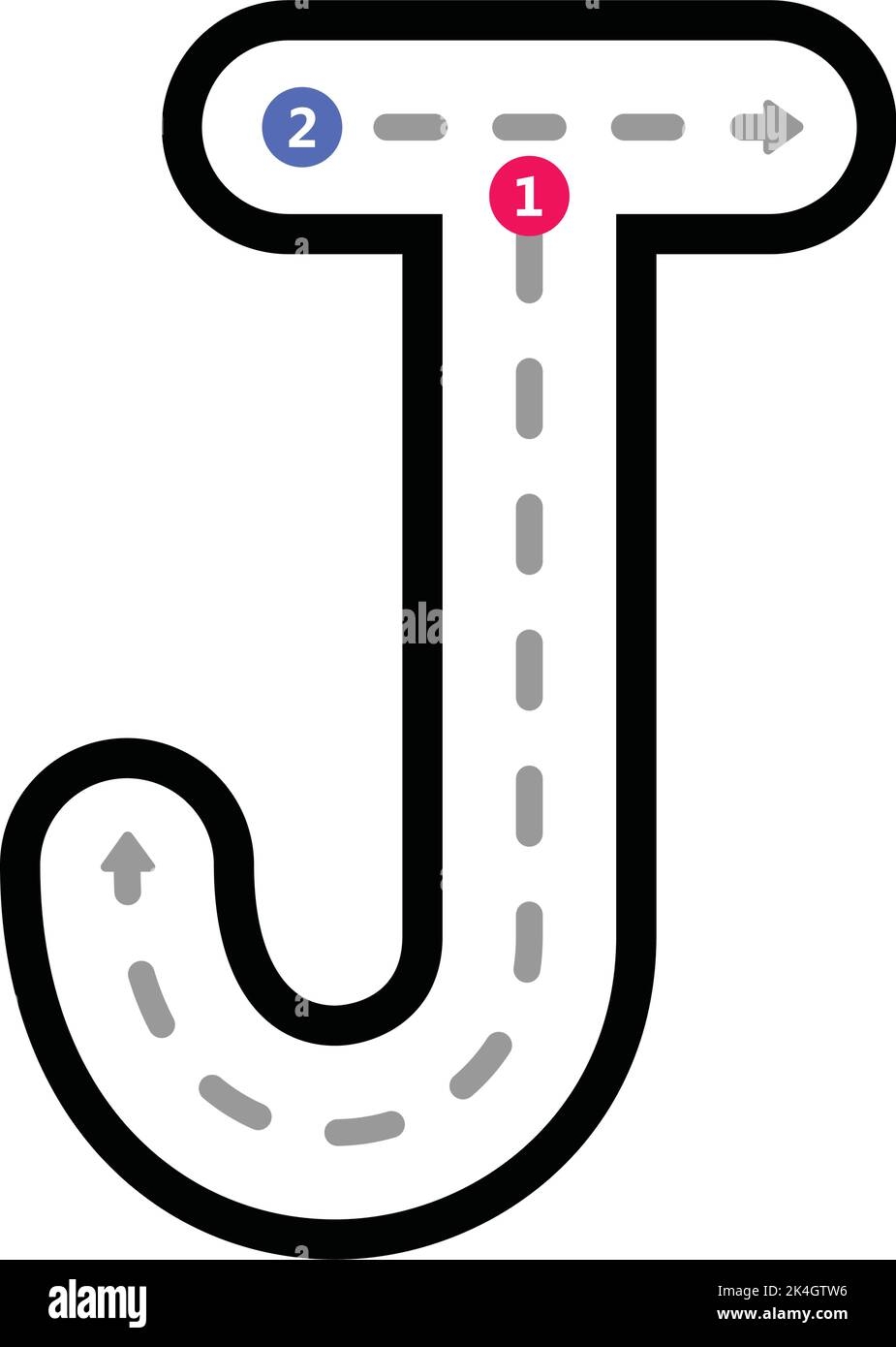 Alphabet J Tracing Stock Vector Images Alamy Alphabet J Tracing Stock Vector Images Alamy