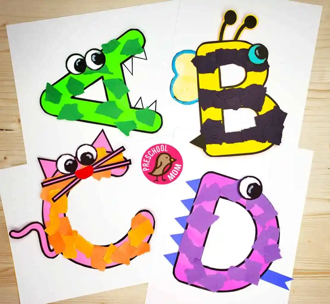 Alphabet Letter Crafts Preschool Mom