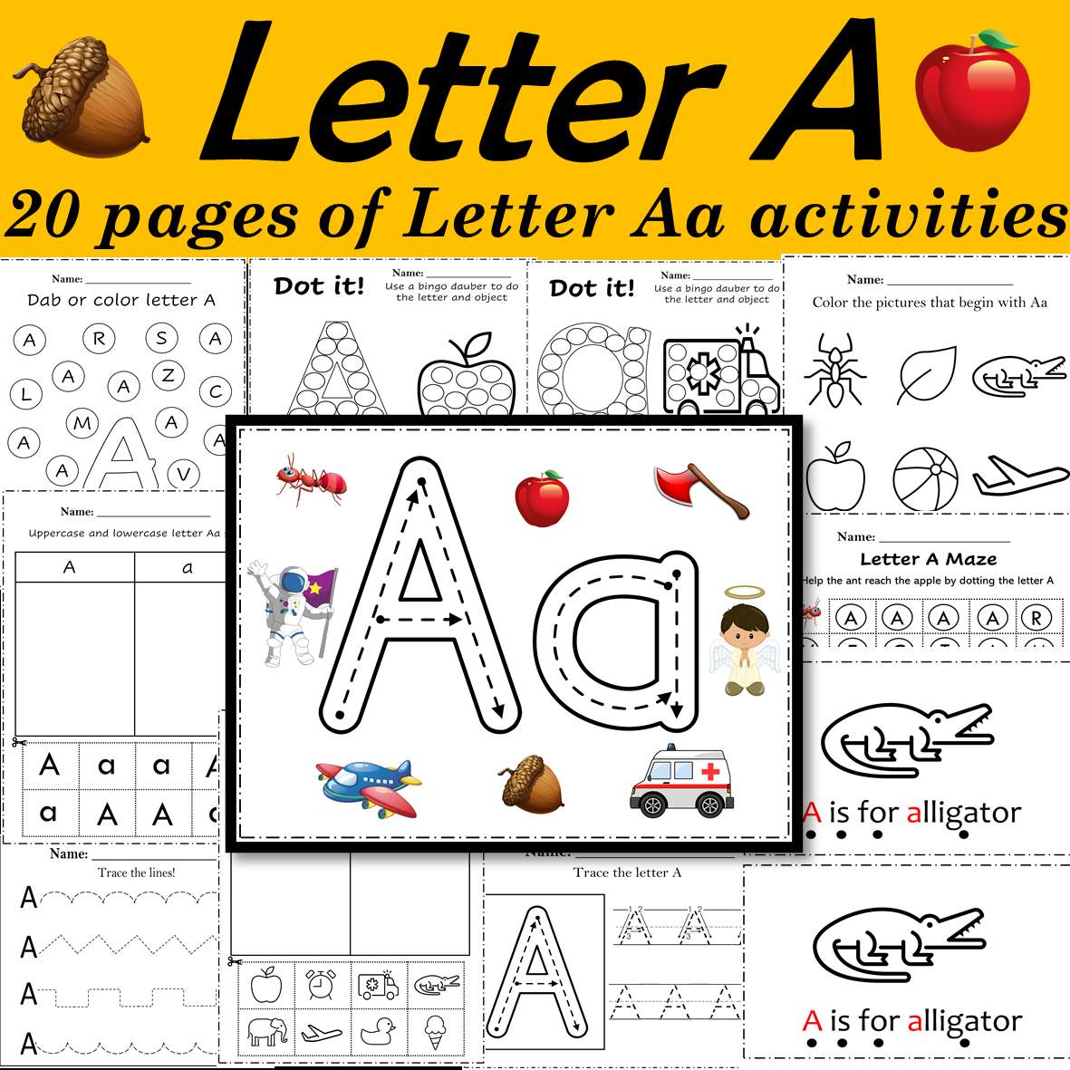 Alphabet Letter Of The Week A Activities Made By Teachers Alphabet Letter Of The Week A Activities Made By Teachers