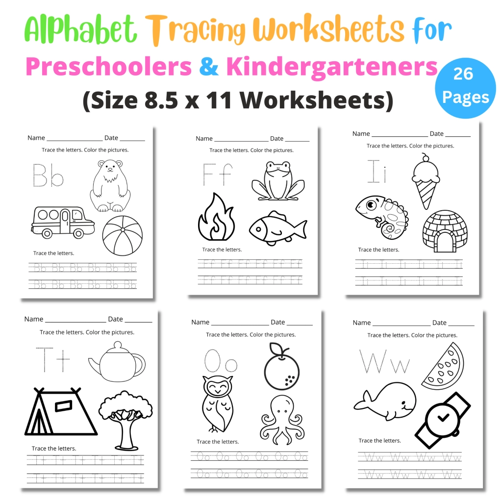 Alphabet Trace Color Writing Worksheets At Home With Zan Printables