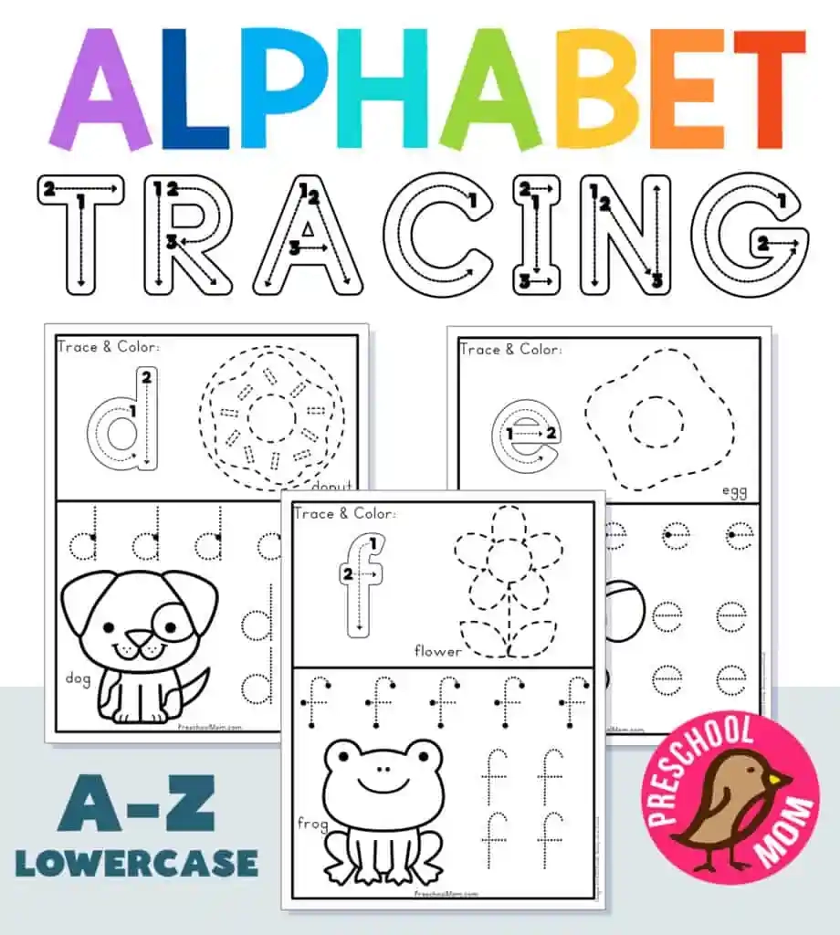 Alphabet Tracing Worksheets Preschool Mom Alphabet Tracing Worksheets Preschool Mom
