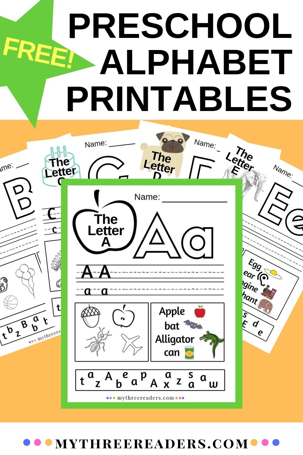 Alphabet Worksheets A Z ABC Printables For Preschool Alphabet Worksheets A Z ABC Printables For Preschool