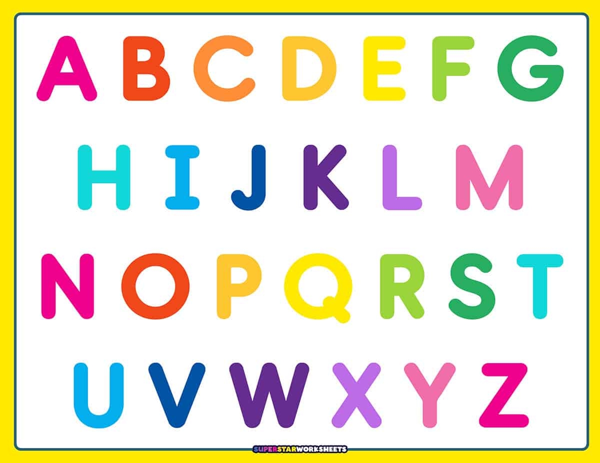 Alphabet Worksheets Superstar Worksheets