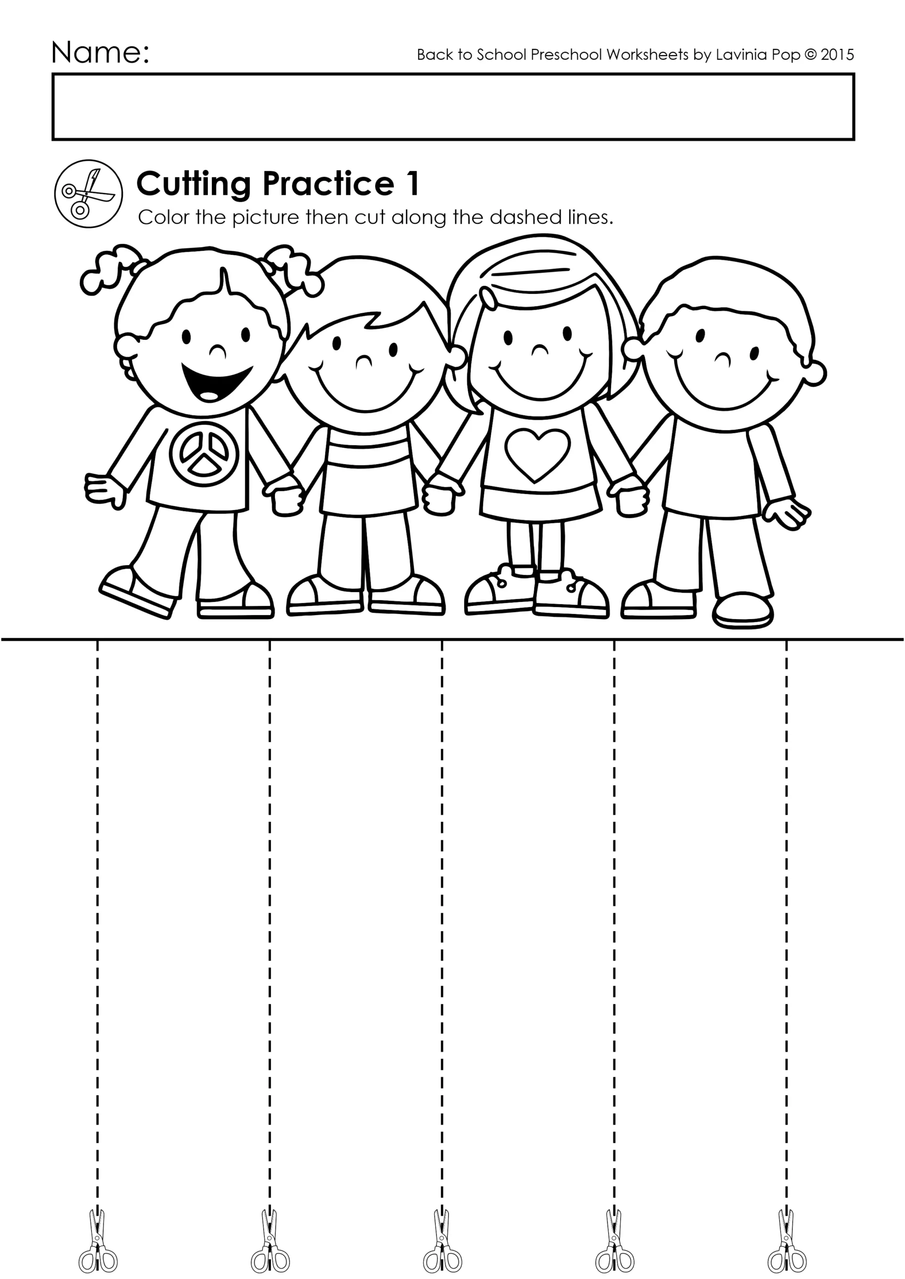 Back To School Preschool Worksheets And Activities No Prep