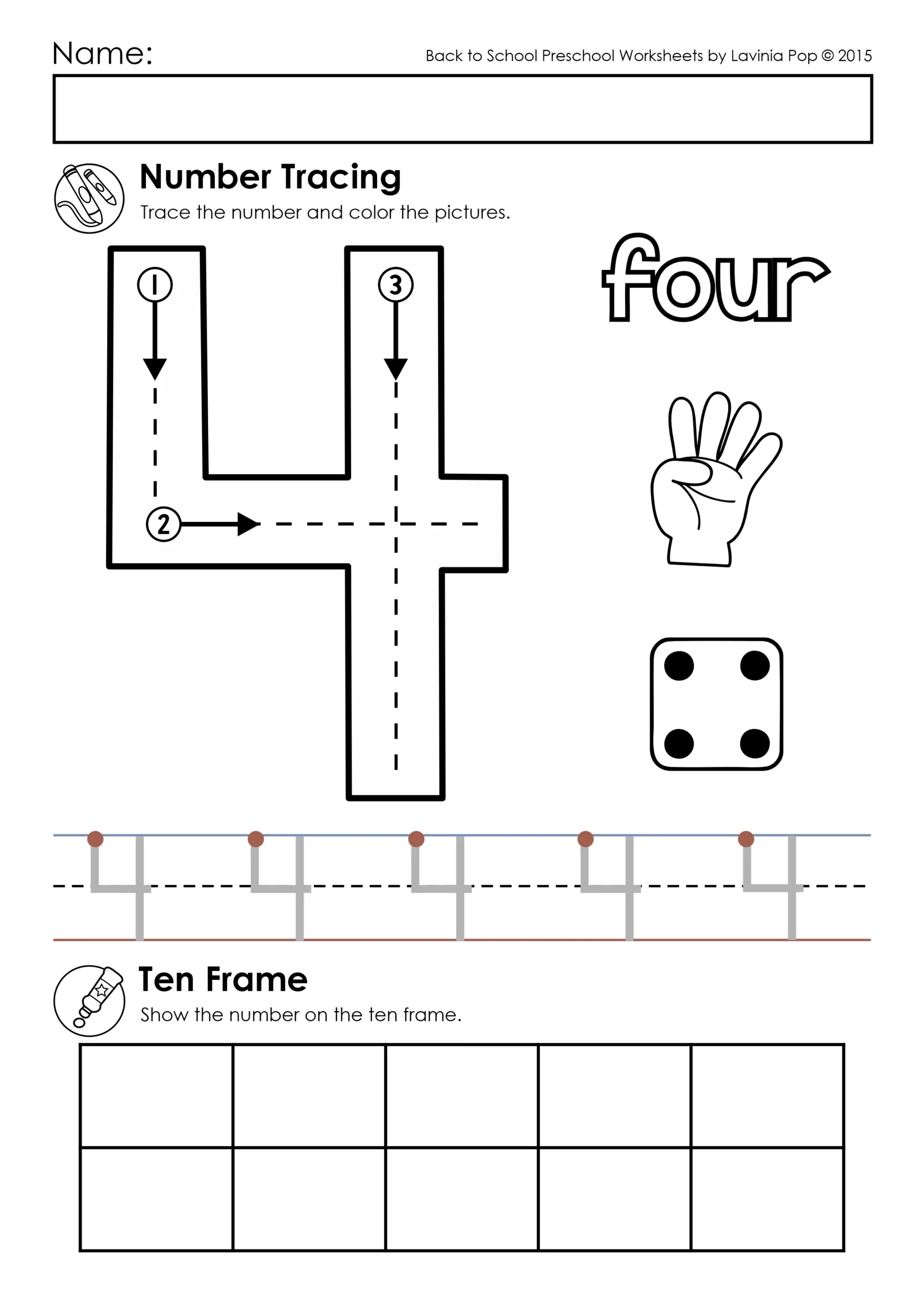 Back To School Preschool Worksheets And Activities No Prep
