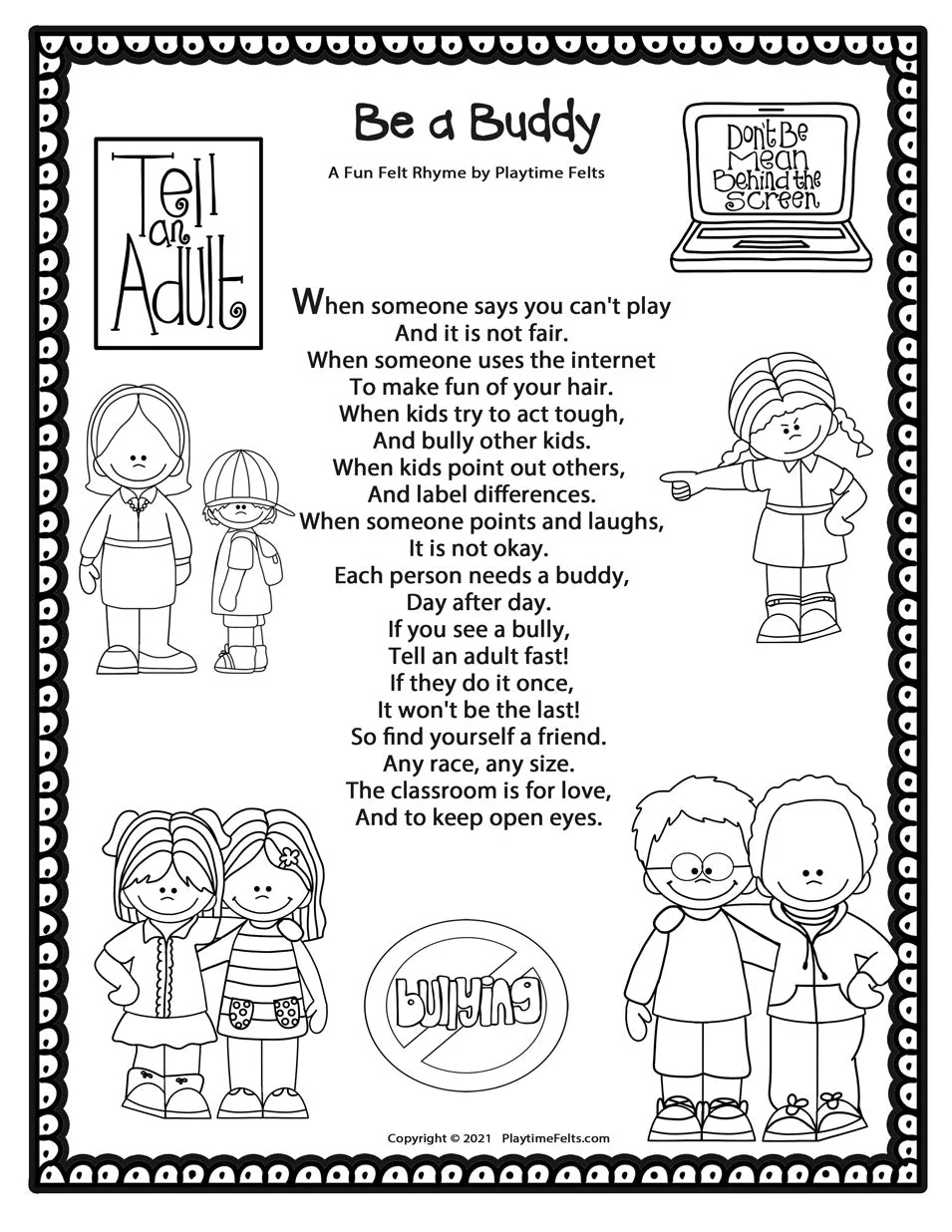 Be A Buddy Felt Board Stories Playtime Felts