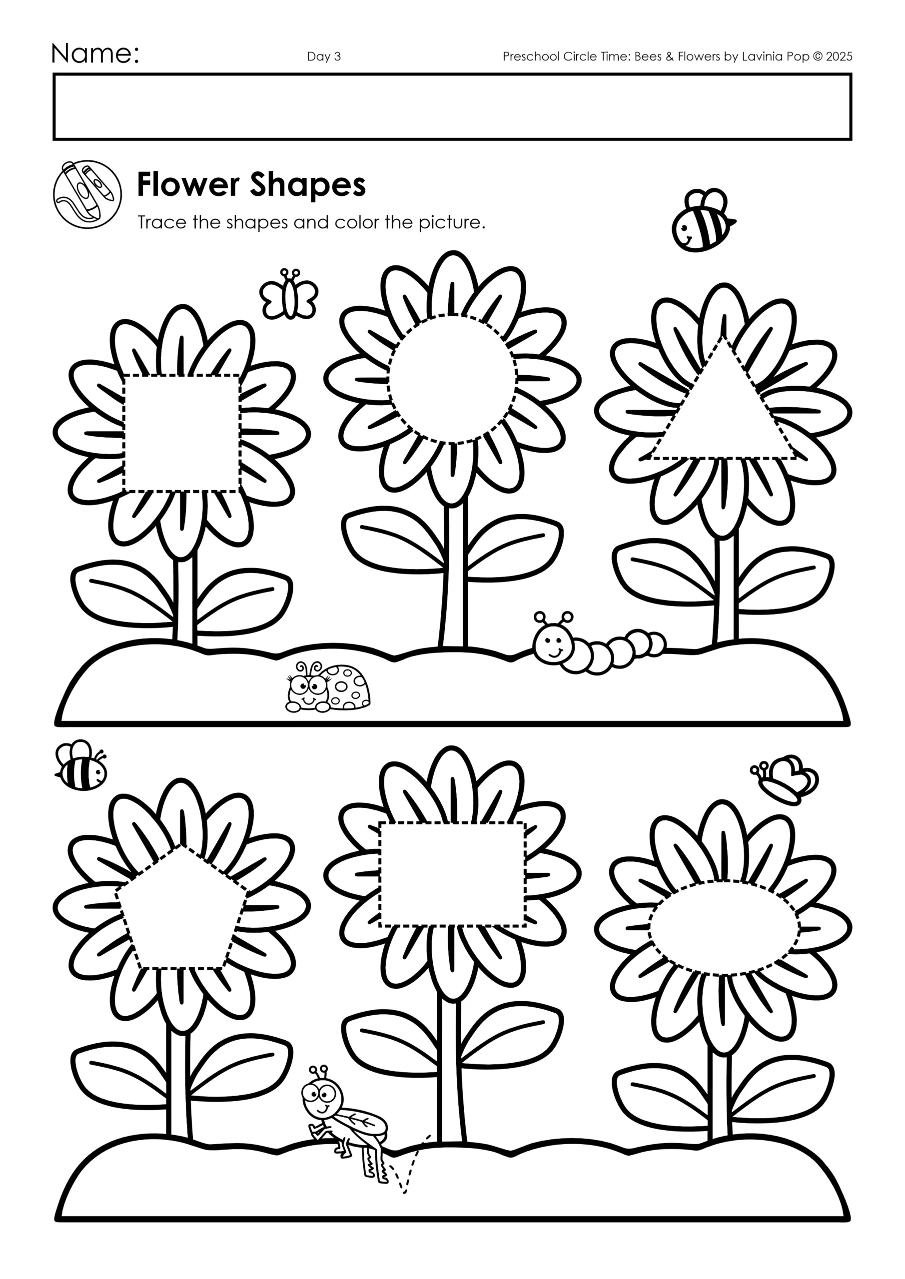 Bees And Flowers Preschool Circle Time Plan Bees And Flowers Preschool Circle Time Plan