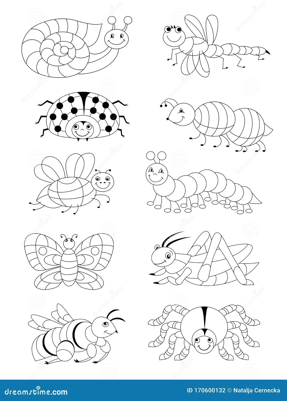 Black And White Page For Baby Coloring Book Set Of Different Cute Insects Printable Template For Kids Stock Vector Illustration Of Baby Kindergarten 170600132 Black And White Page For Baby Coloring Book Set Of Different Cute Insects Printable Template For Kids Stock Vector Illustration Of Baby Kindergarten 170600132