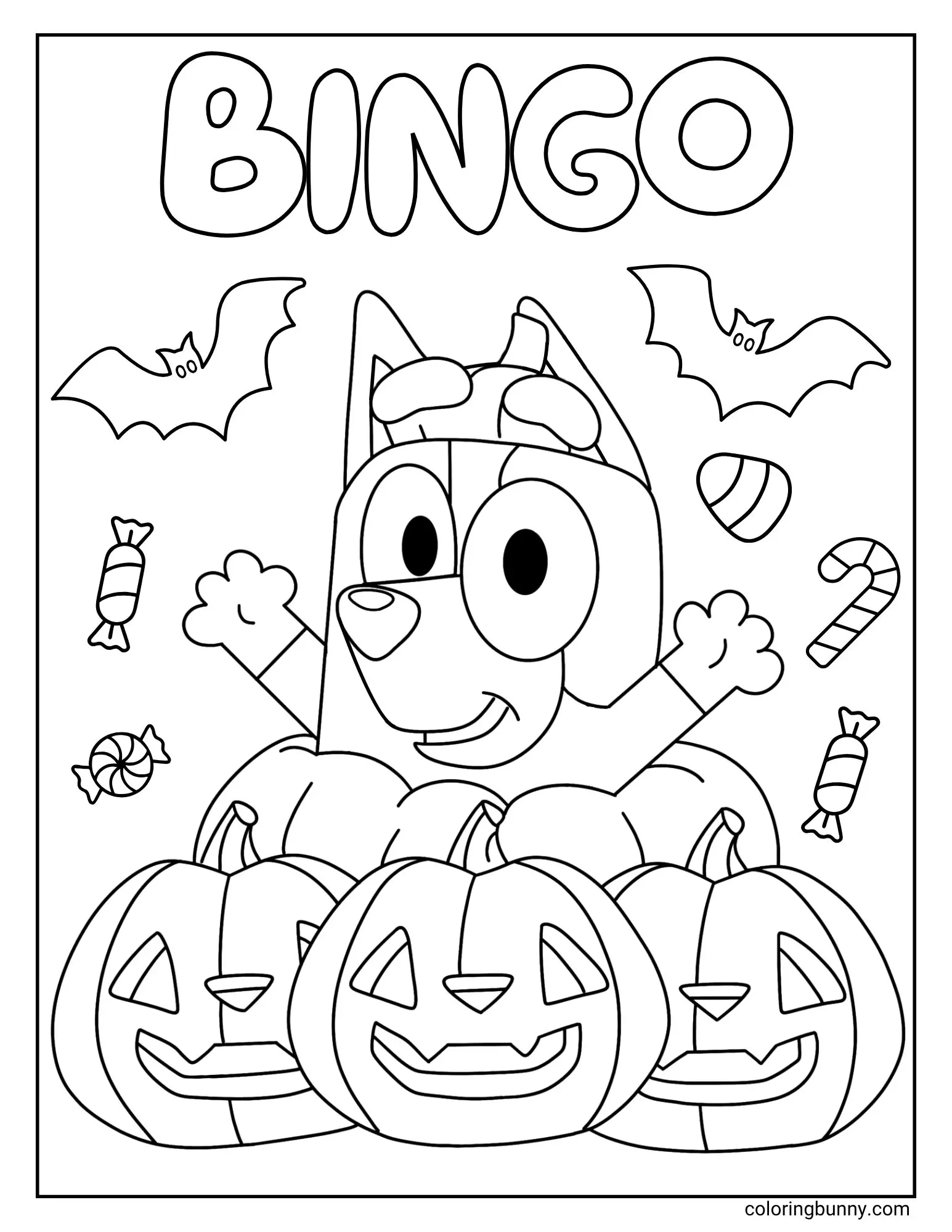 Bluey Halloween Coloring Pages 26 Free Printable PDFs