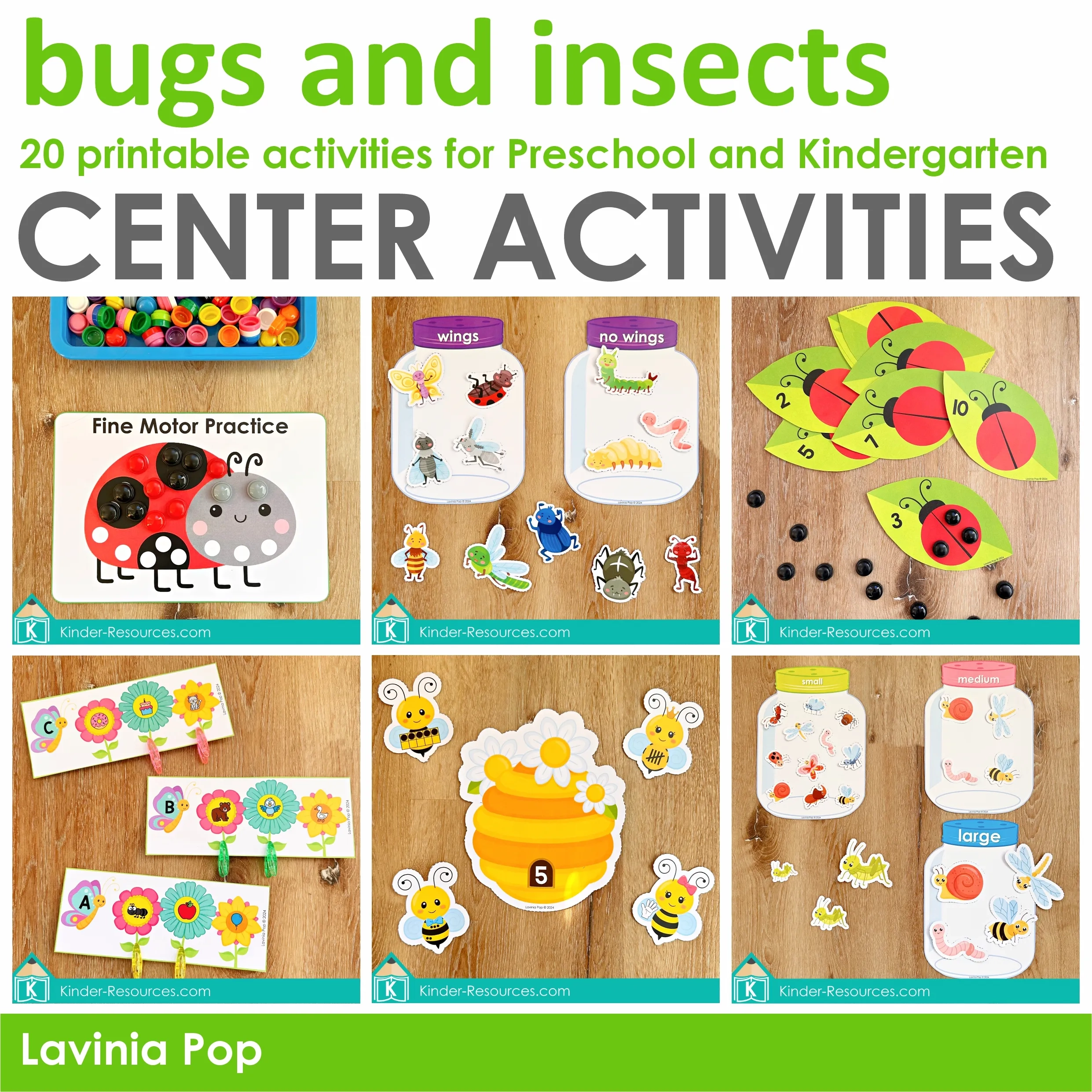 Bug Worksheets And Activities For Preschool And Kindergarten