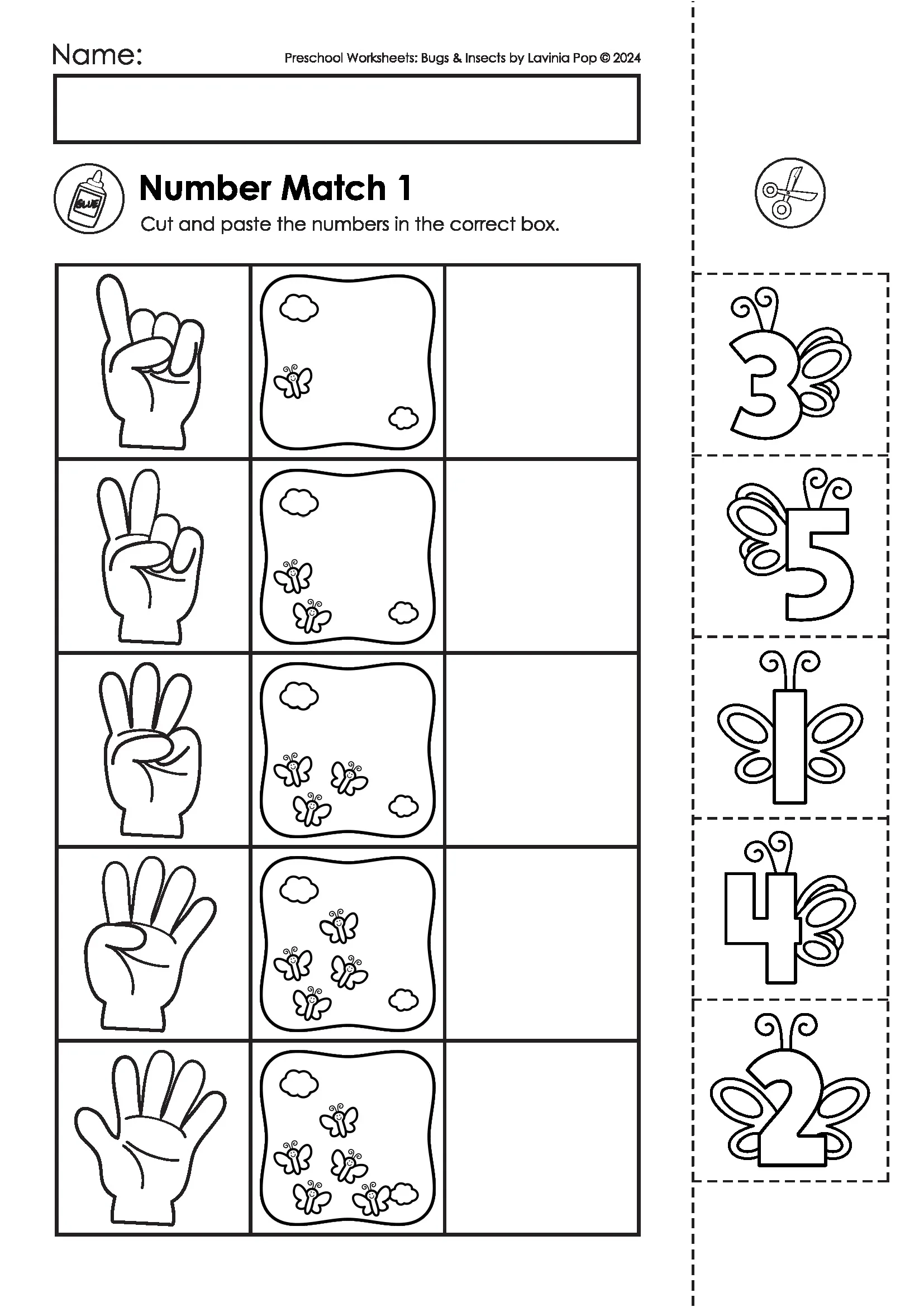Bugs Insects Preschool Worksheets And Activities No Prep