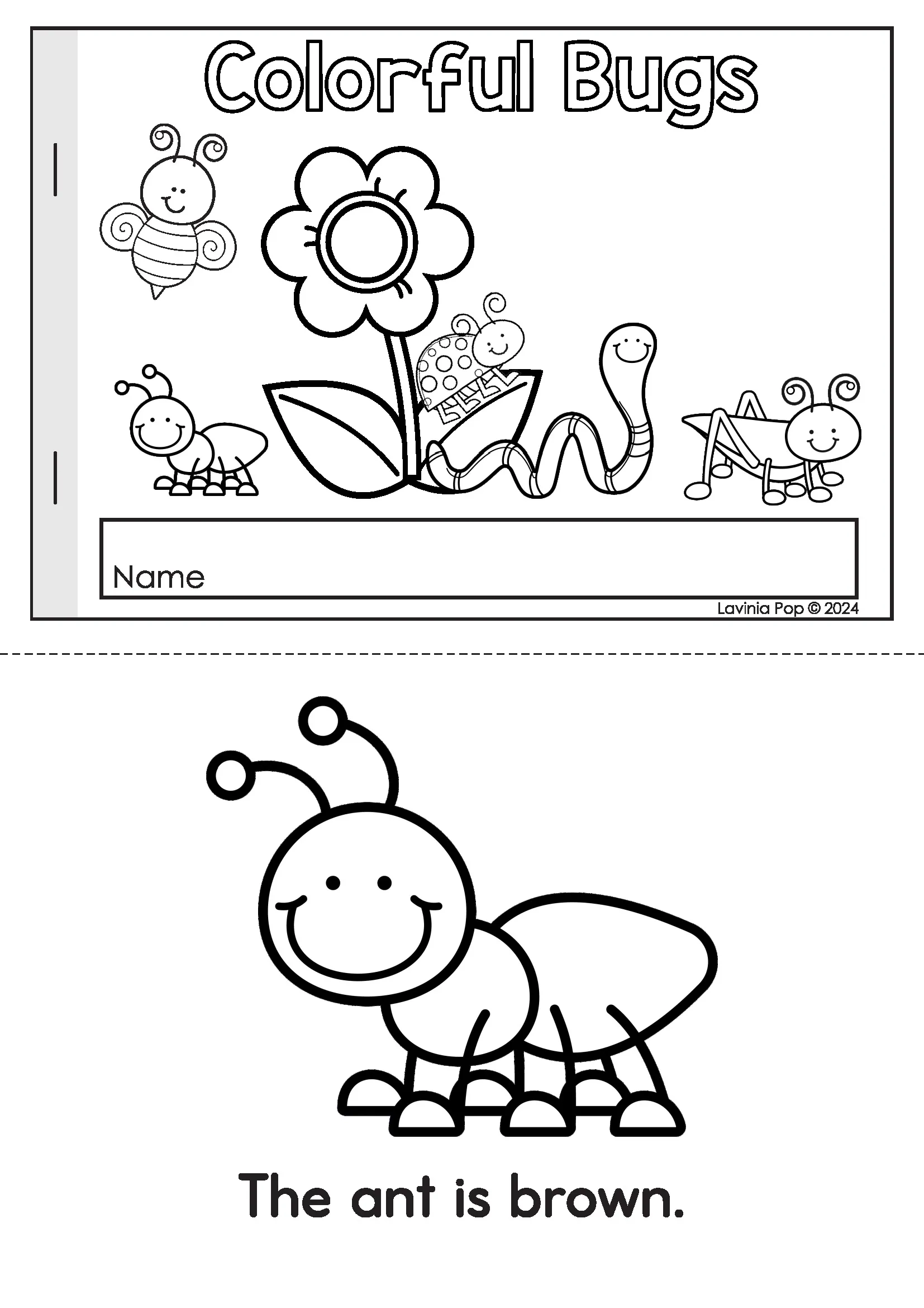 Bugs Insects Preschool Worksheets And Activities No Prep