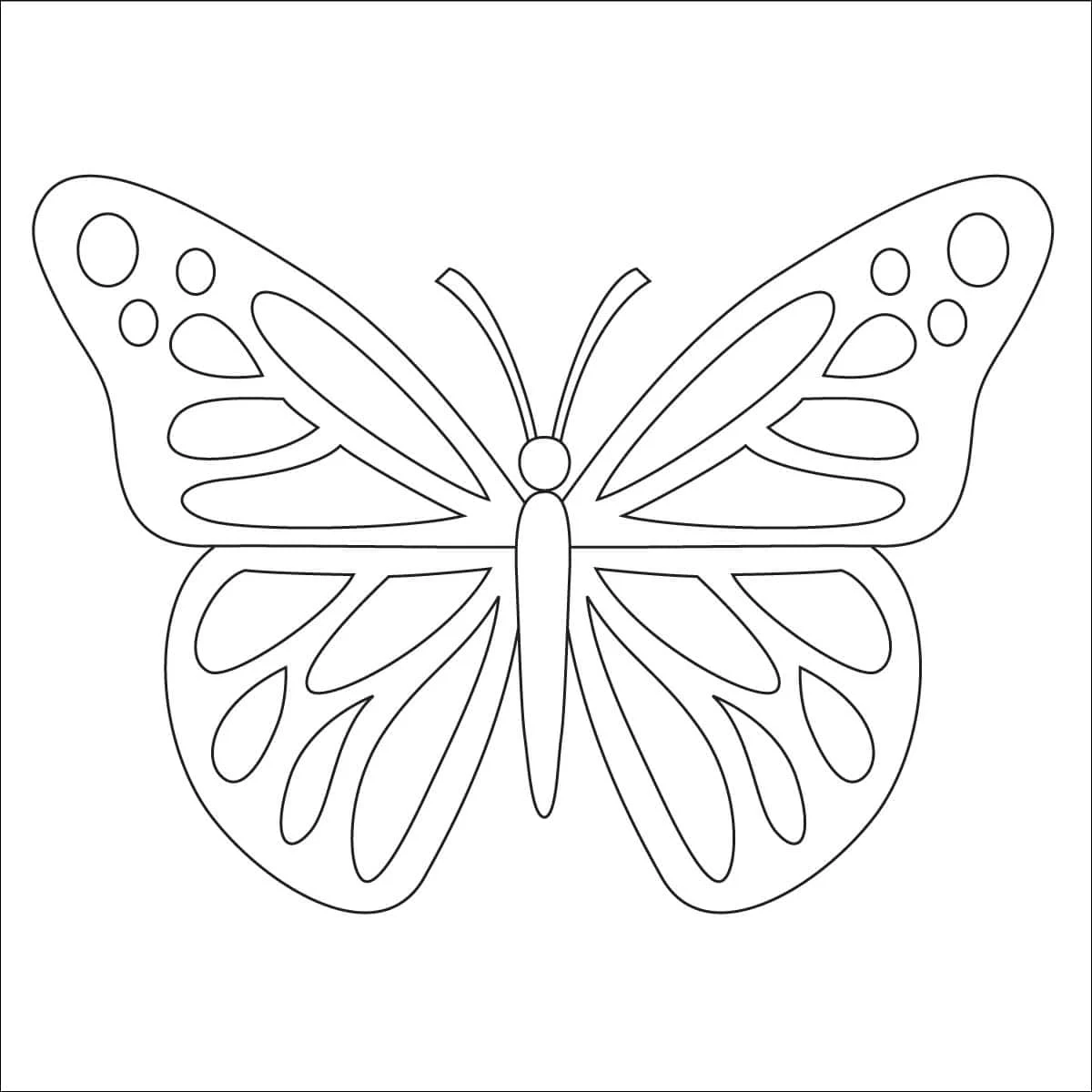 Butterfly Coloring Page Free Printable Sheets For Kids