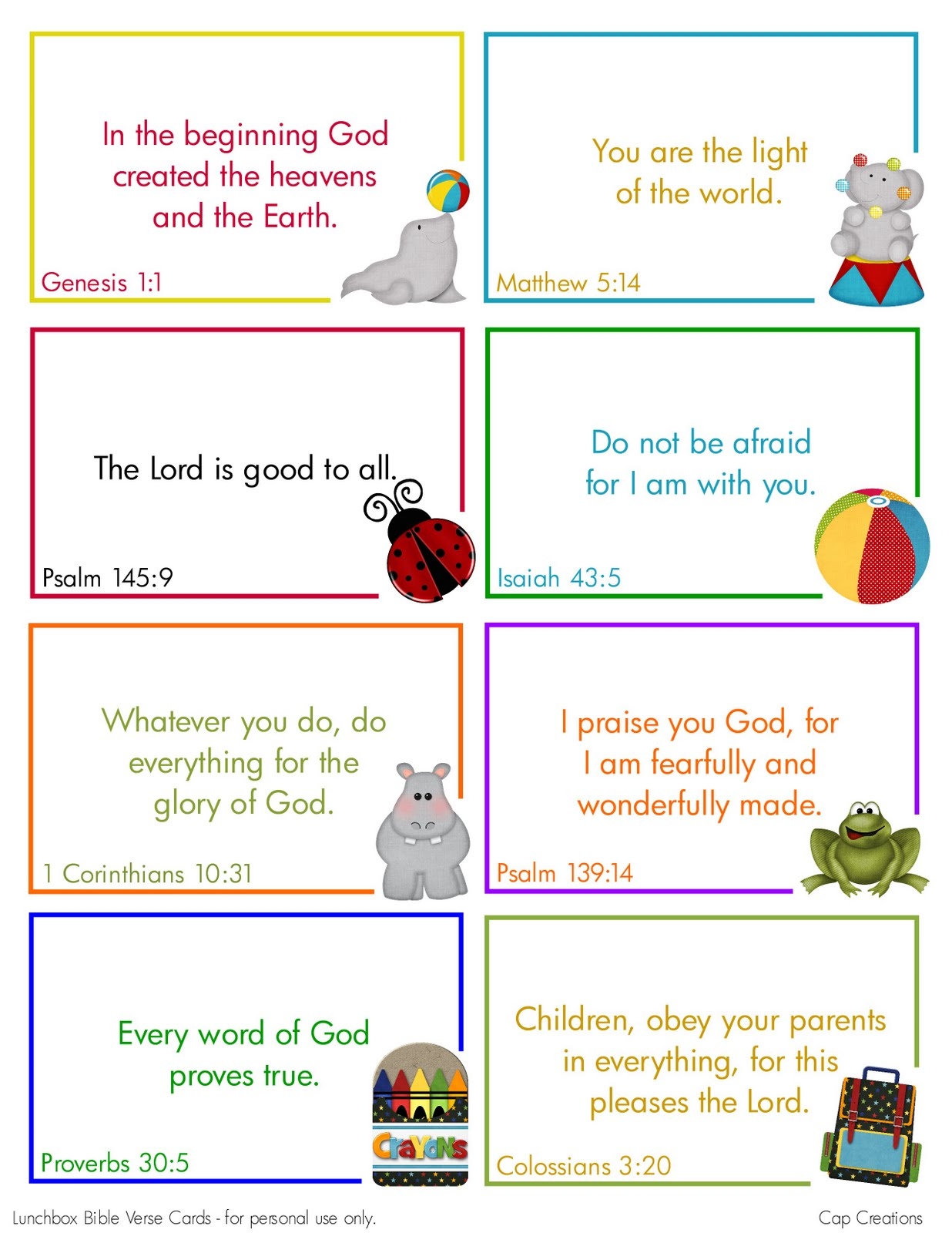 Cap Creations Free Printable Lunchbox Bible Verse Cards Cap Creations Free Printable Lunchbox Bible Verse Cards