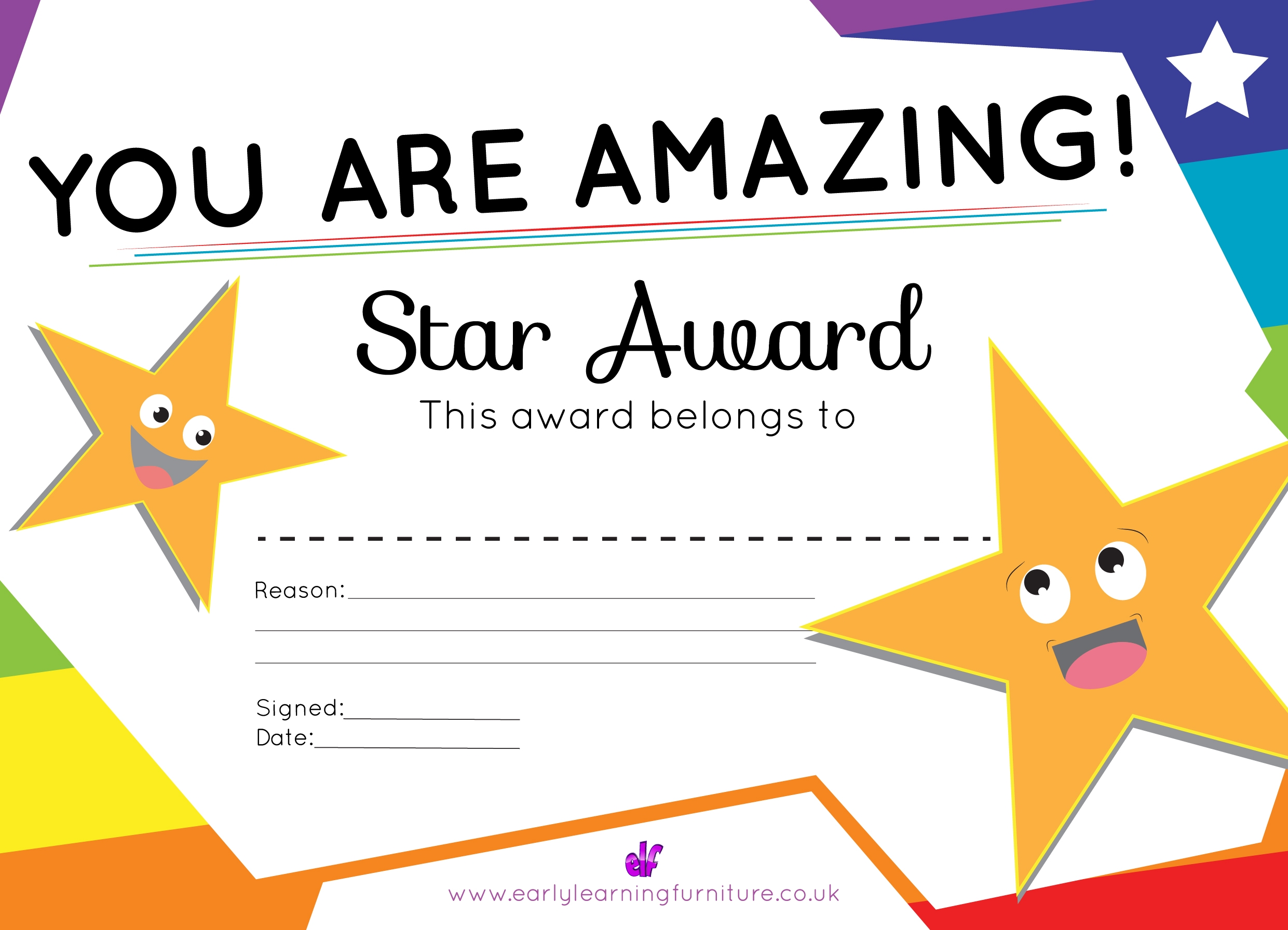 Certificates And Awards Free Printable Teaching Resources Early Learning Furniture