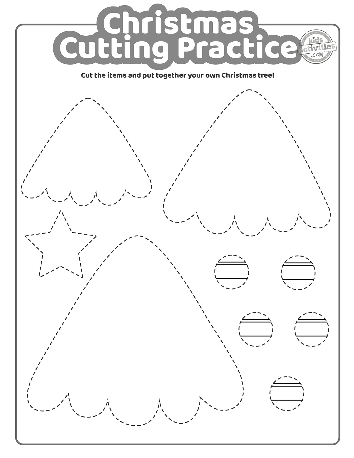 Christmas Cutting Practice Coloring Pages For Kids Kids Activities Blog Christmas Cutting Practice Coloring Pages For Kids Kids Activities Blog