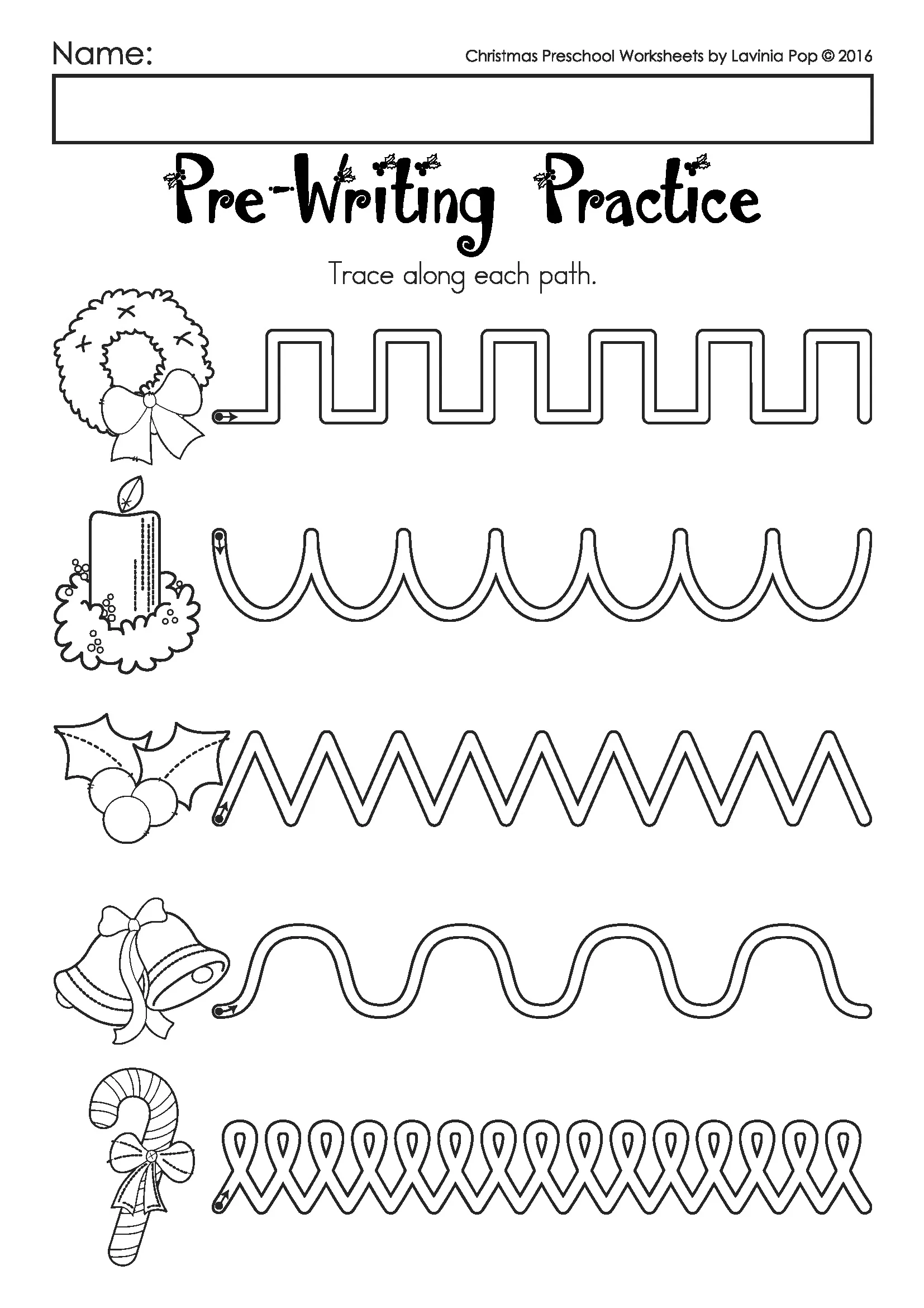 Christmas Preschool Worksheets And Activities No Prep