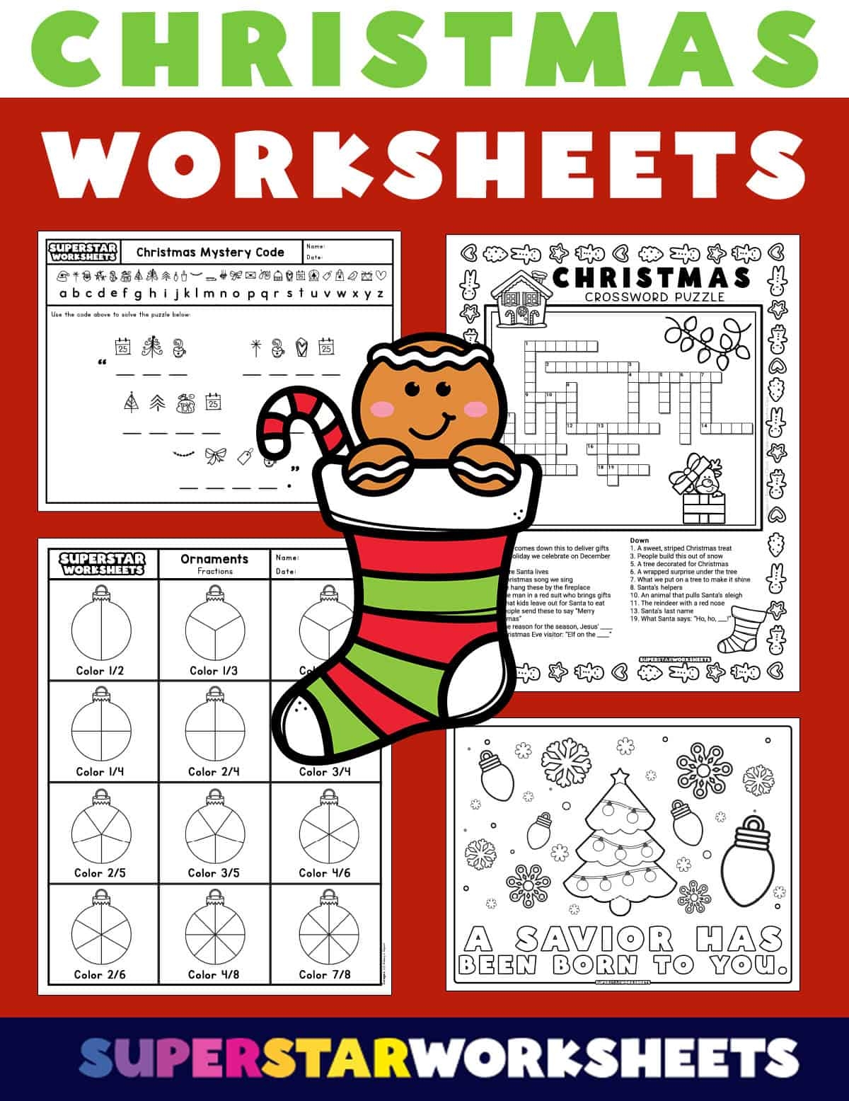 Christmas Worksheets Free Printables Superstar Worksheets