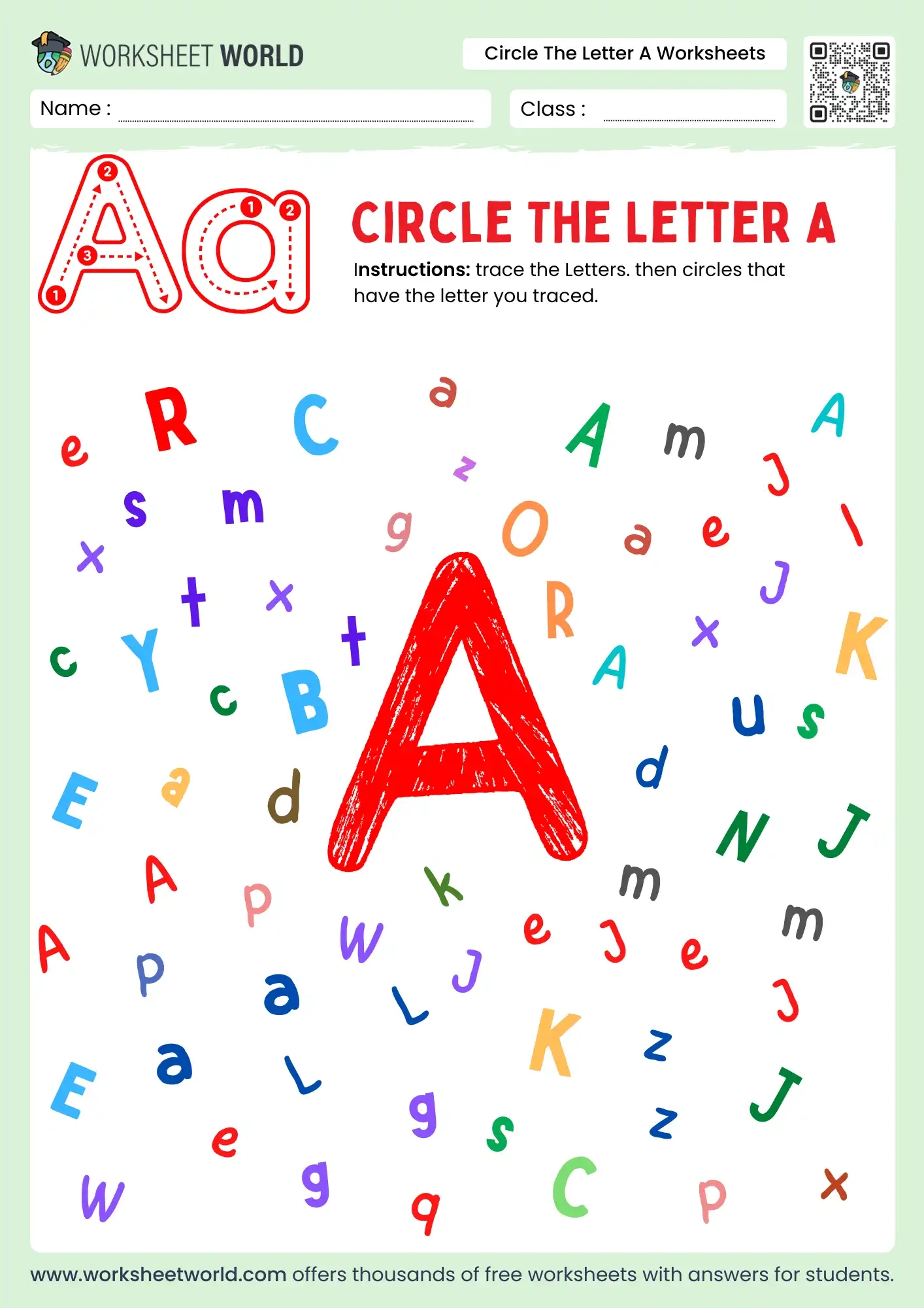 Circle The Letter A Worksheets Top Free Printable Activities For Preschool And Kindergarten Worksheet World Circle The Letter A Worksheets Top Free Printable Activities For Preschool And Kindergarten Worksheet World