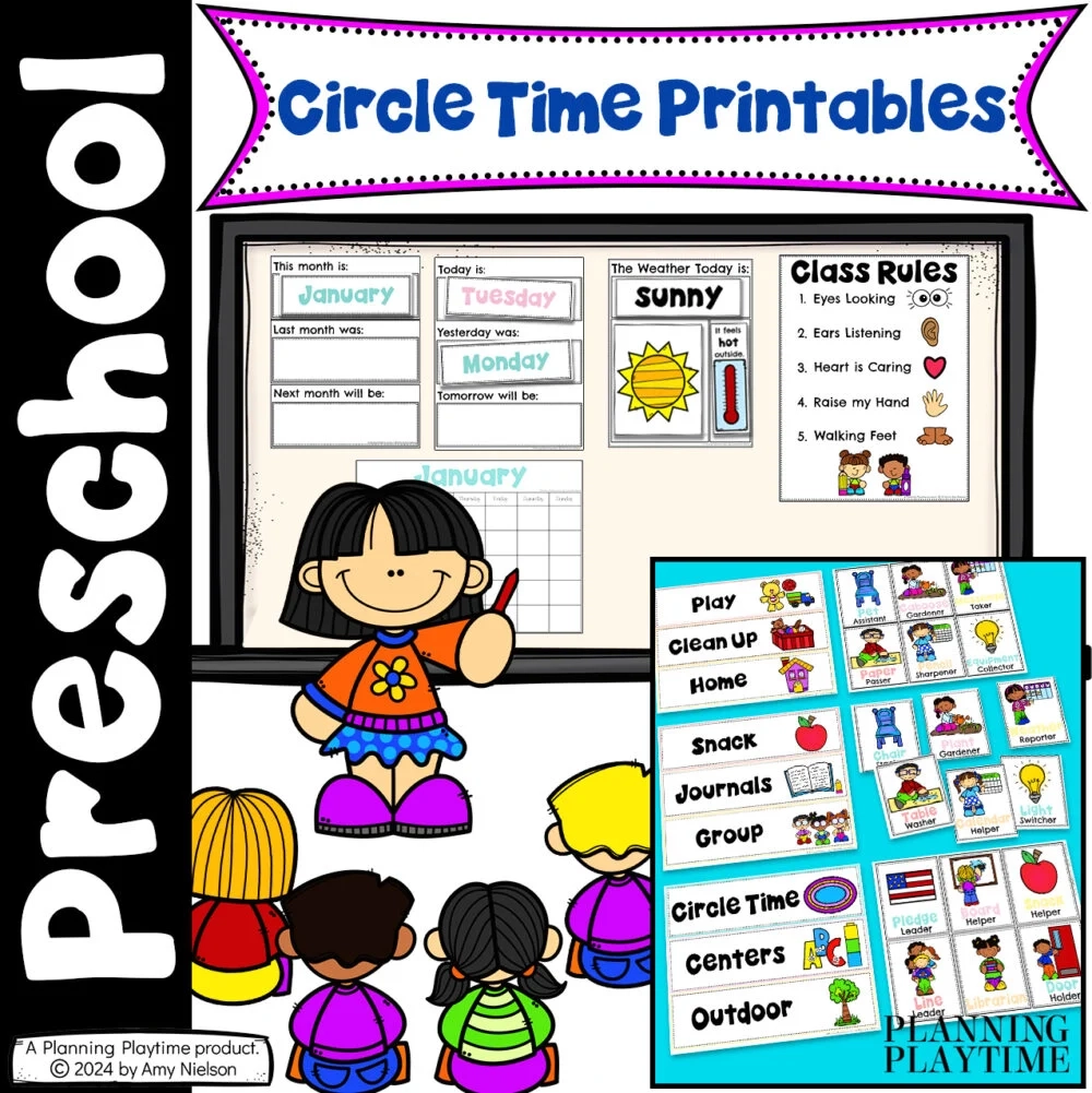 Circle Time Printables Planning Playtime