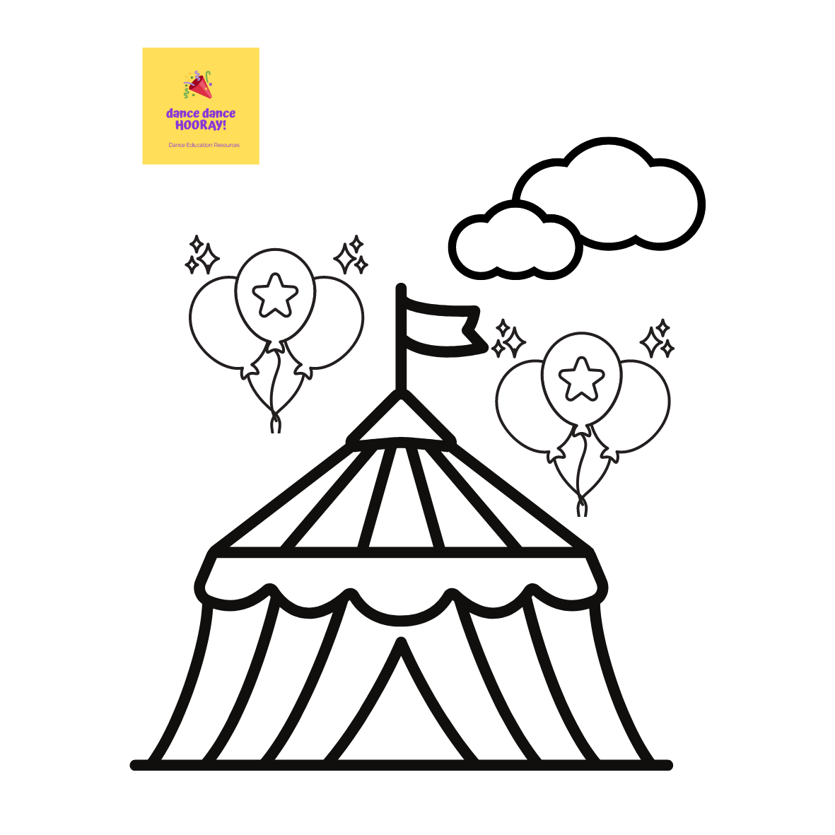 Circus Theme Coloring Activity Sheets Circus Theme Coloring Activity Sheets