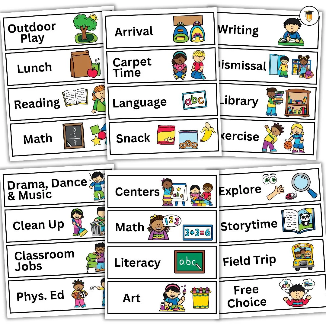 Class Schedule Cards Calendar Daily Schedule Visual Schedule Printable Teacher Organization Back To School Bulletin Board Class Schedule Cards Calendar Daily Schedule Visual Schedule Printable Teacher Organization Back To School Bulletin Board