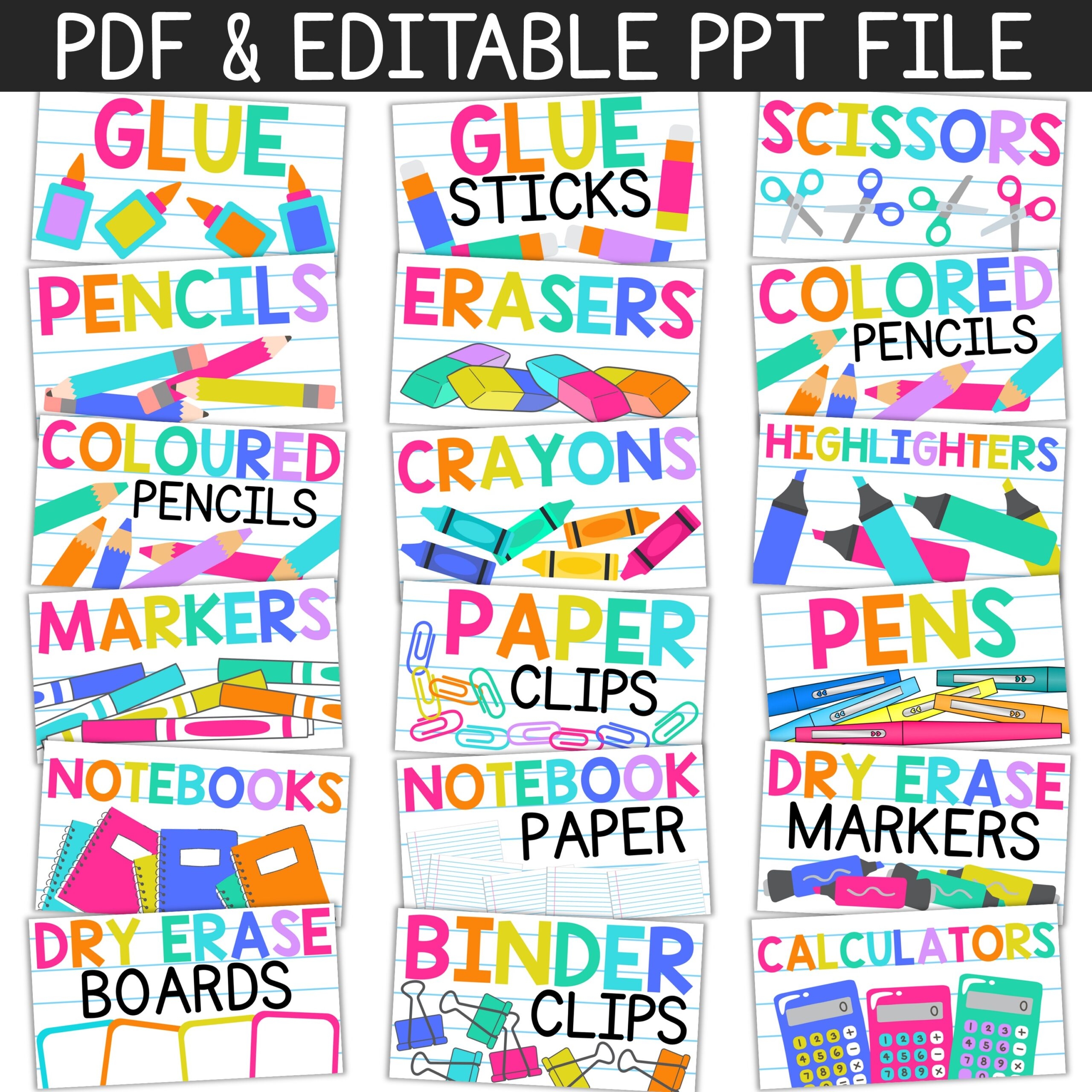 Classroom Labels Bright Rainbow Classroom Decor Classroom Supply Labels A Love Of Teaching Kim Miller Classroom Labels Bright Rainbow Classroom Decor Classroom Supply Labels A Love Of Teaching Kim Miller