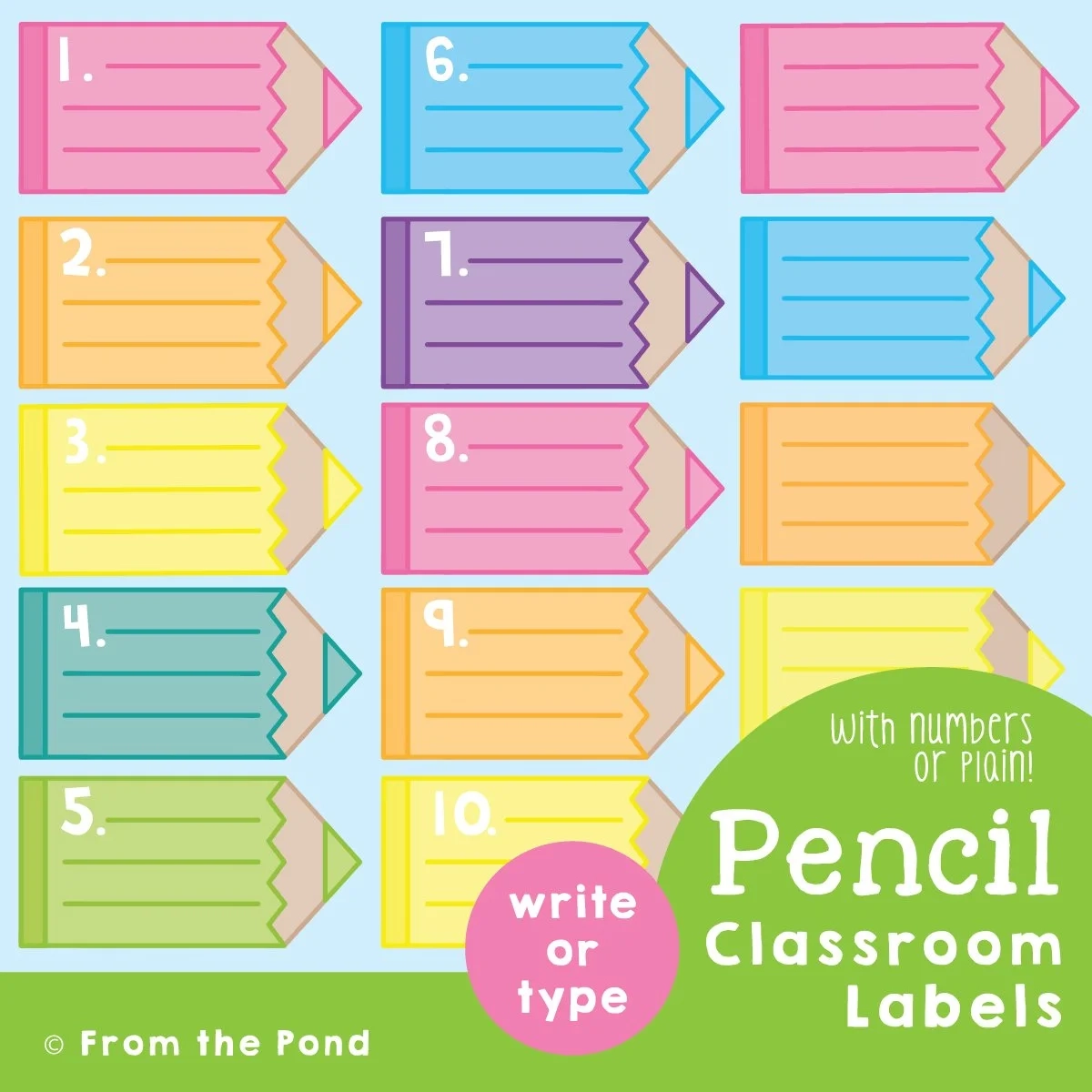 Classroom Labels To Organize Your Classroom Equipment From The Pond