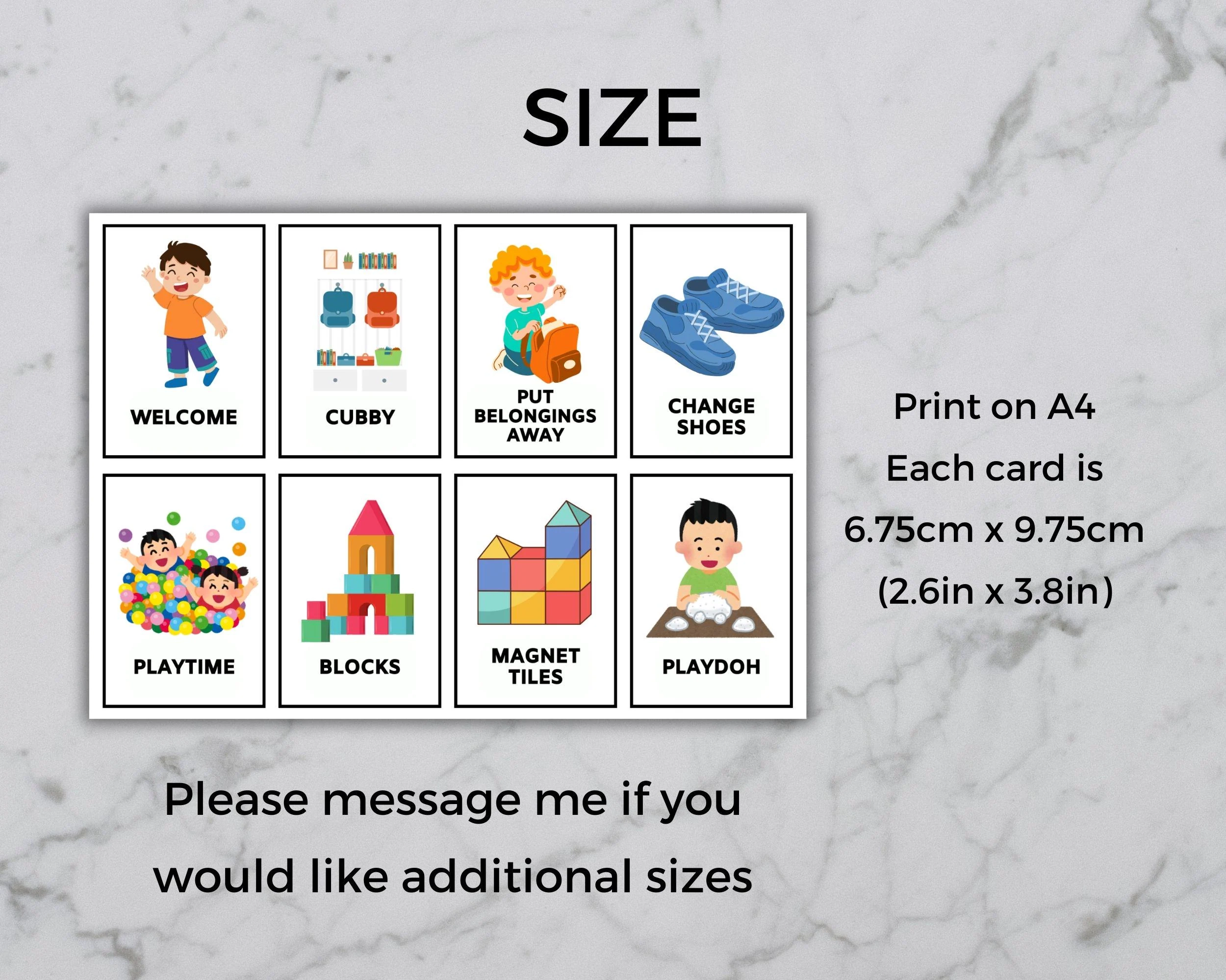 Classroom Routine Cards Daycare Preschool Kindergarten Autism Non verbal Children Photo Cards For A Visual Schedule Etsy