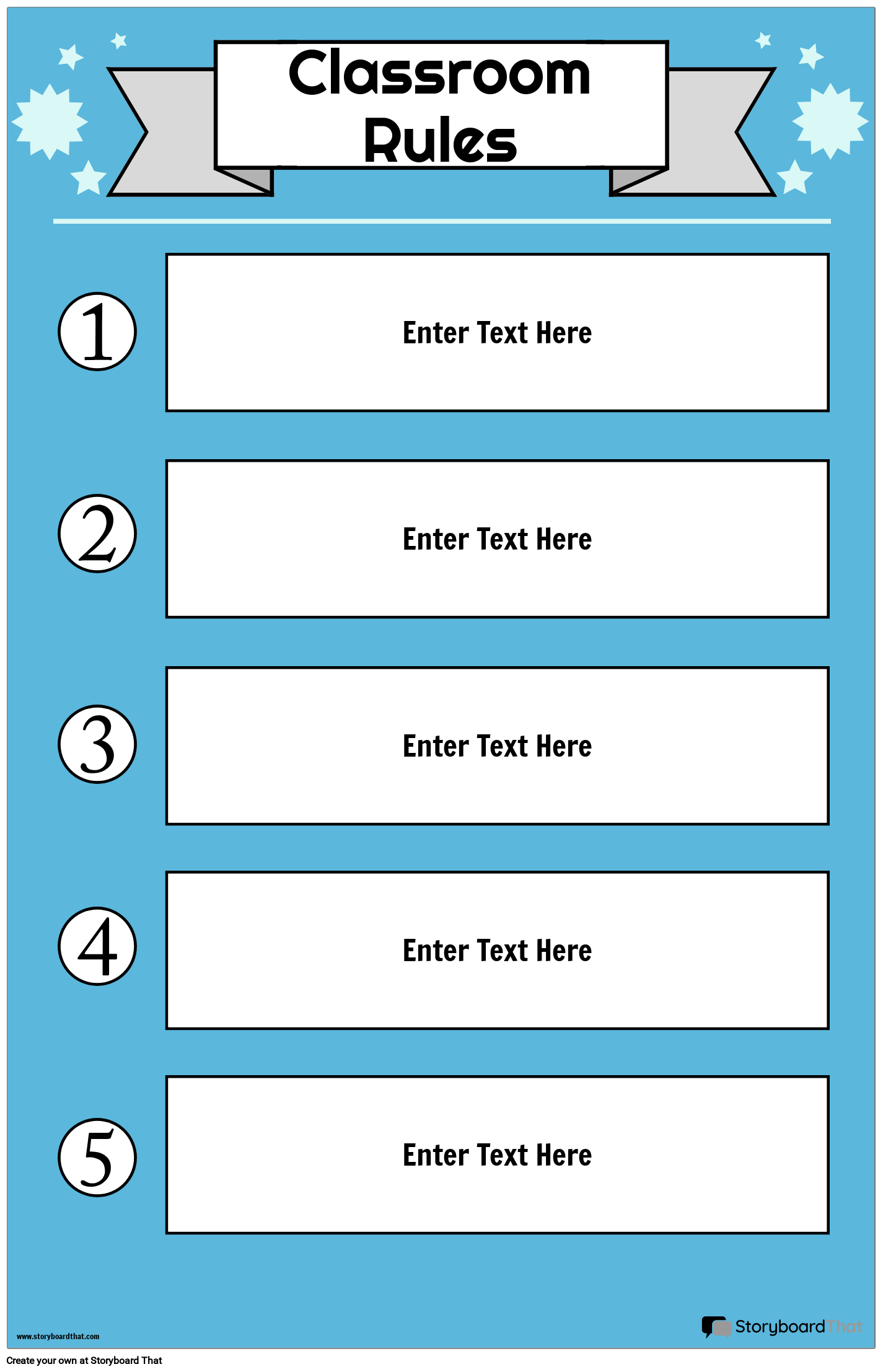 Classroom Rules Posters Free Printable Templates