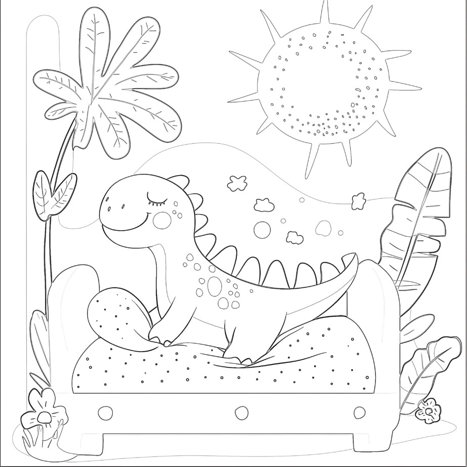 Color By Number Dinosaur Printable Coloring Pages Mimi Panda