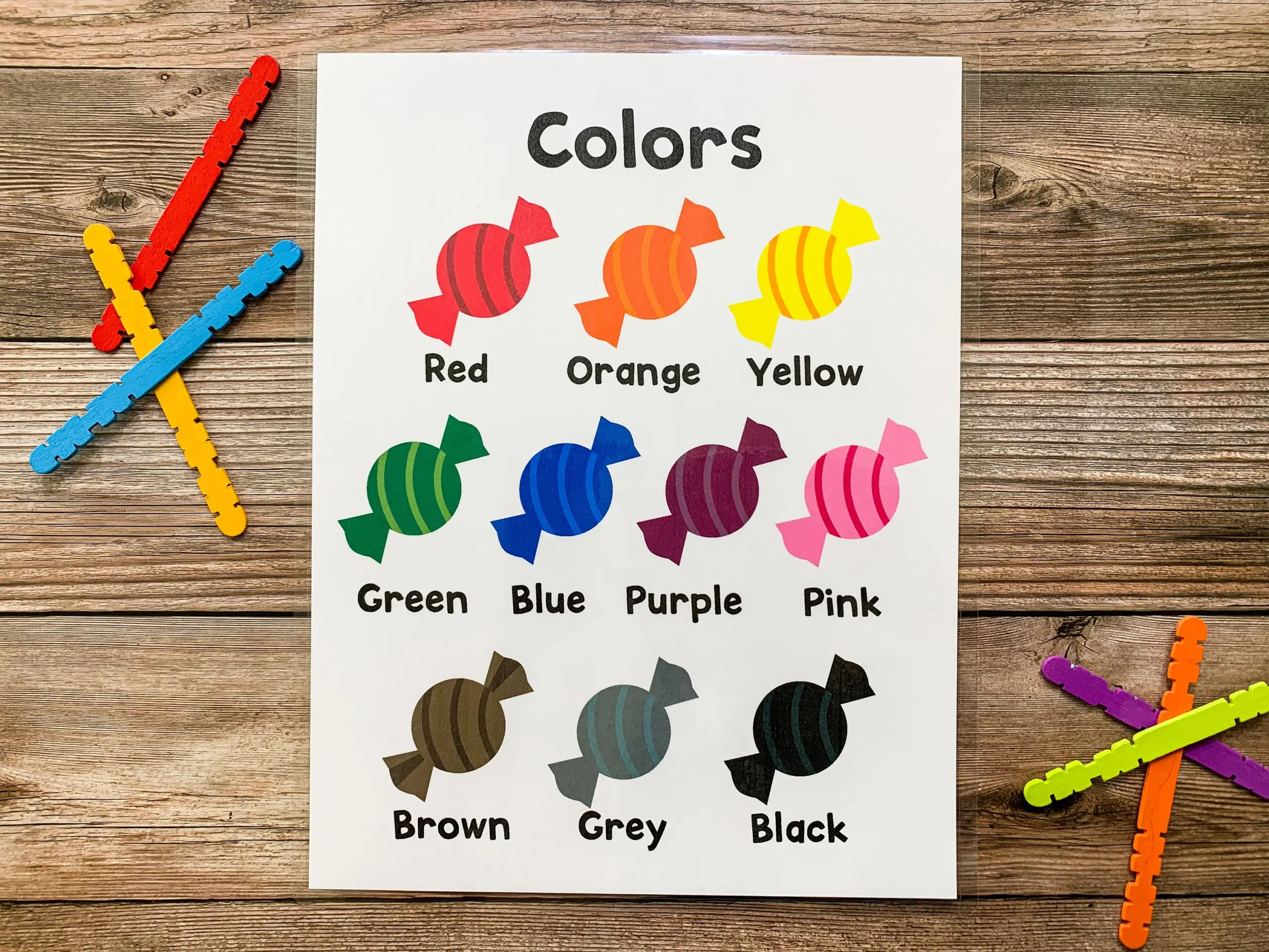 Color Chart Colors Printable Classroom Poster Homeschool Printable Classroom Decor Learning And School Preschool Printable Etsy Israel