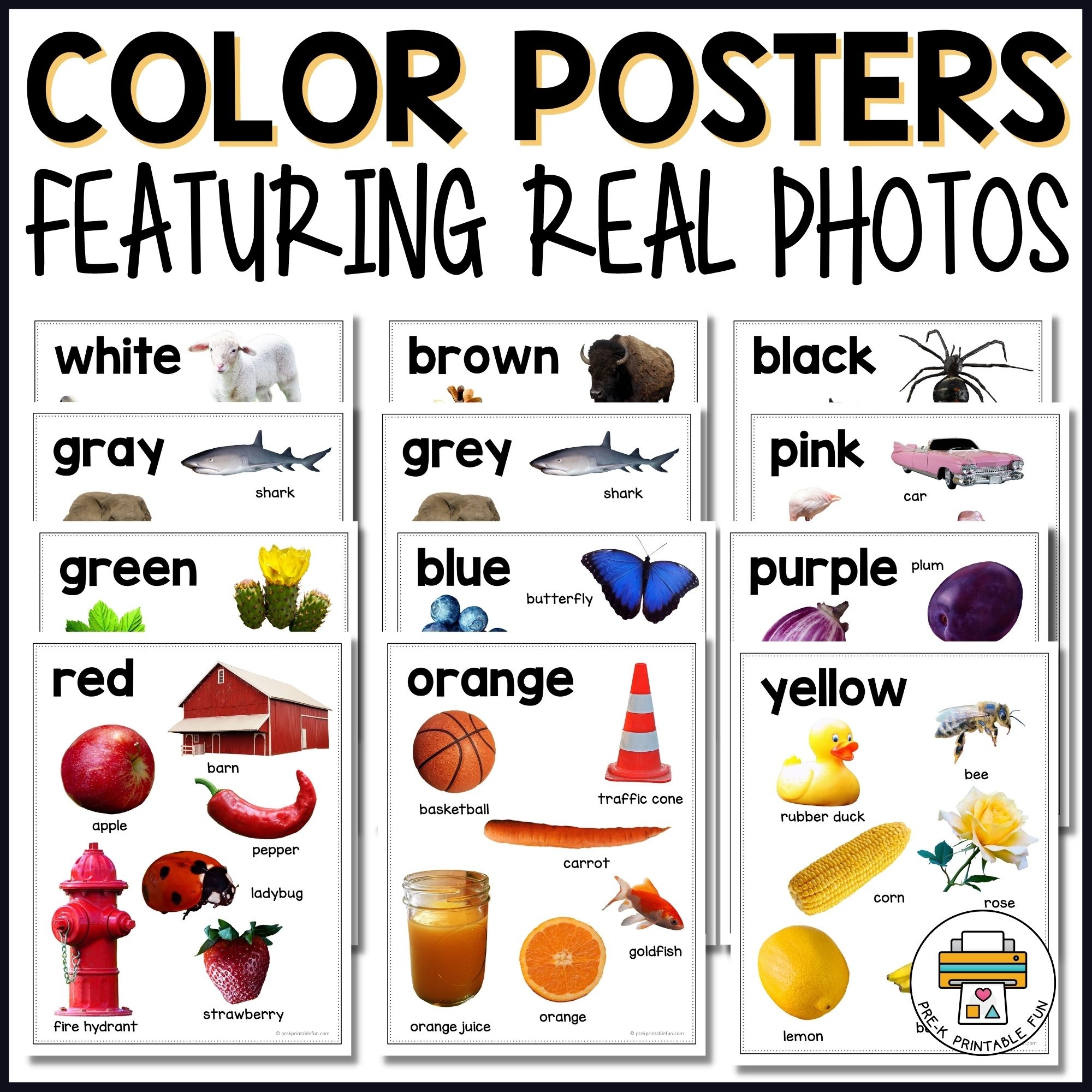 Color Posters And Activities For Preschoolers