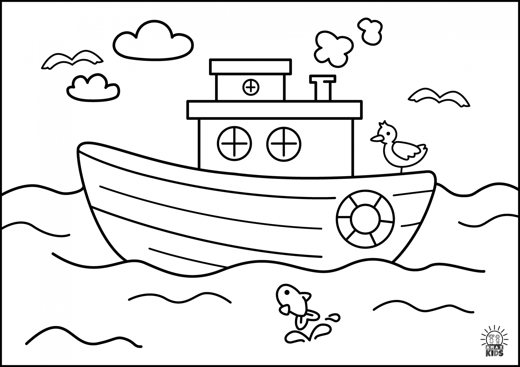 Coloring Pages For Kids Transport Amax Kids