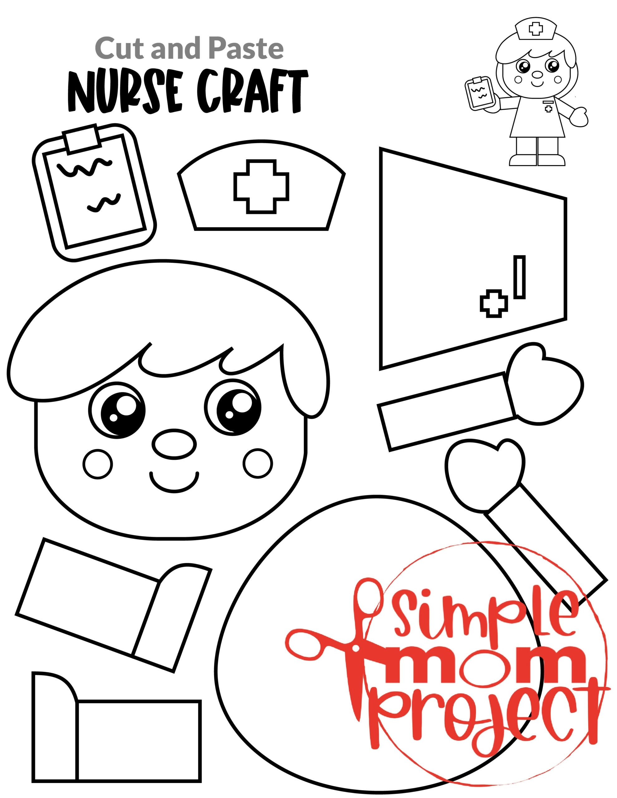 Community Helper Crafts 10 Black White Printable Cut Paste Templates For Kids Simple Mom Project Store Community Helper Crafts 10 Black White Printable Cut Paste Templates For Kids Simple Mom Project Store