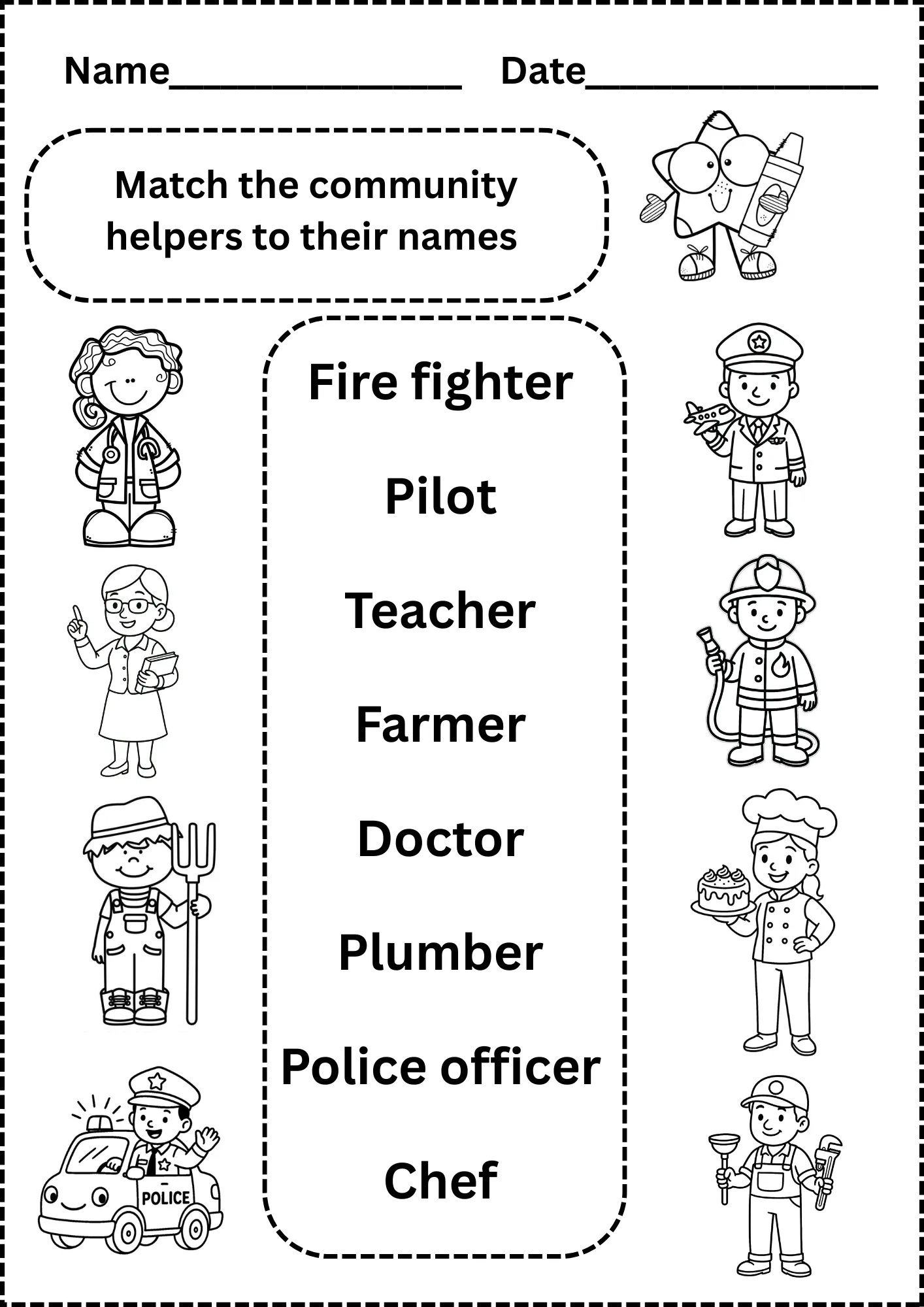 Community Helpers Preschool Worksheets Preschool Learning Resource